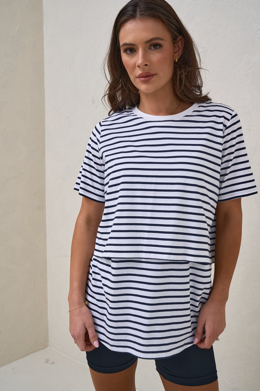 Me And You Nursing Tee - Stripe
