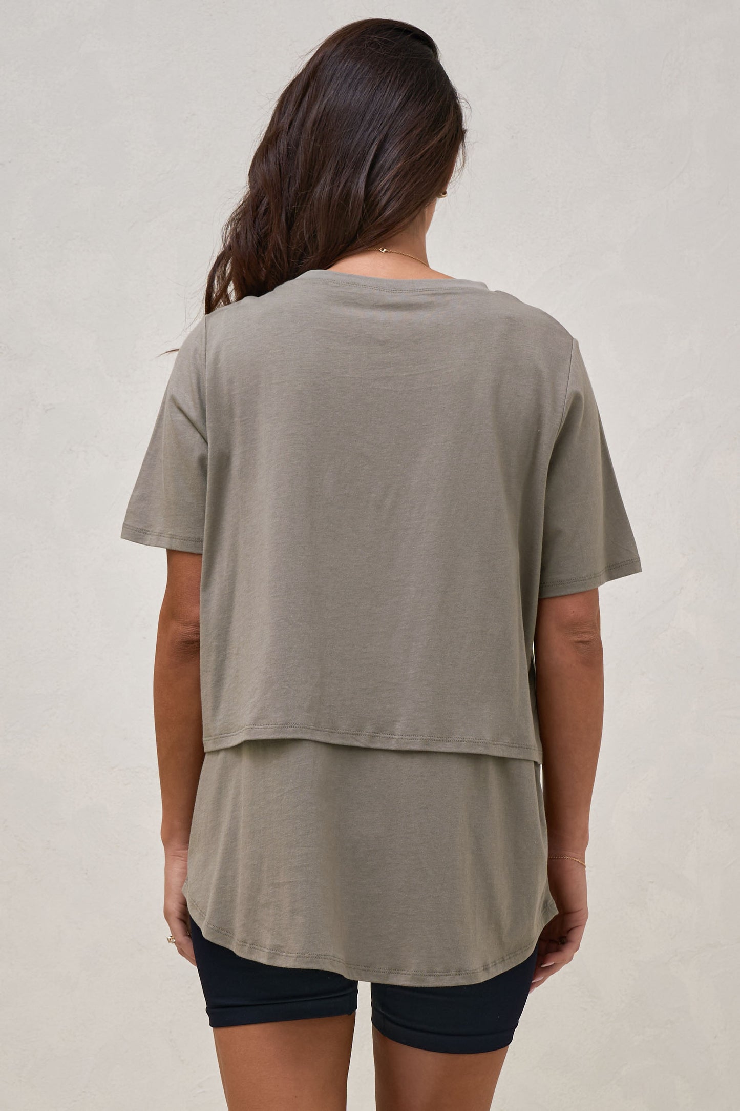 Me And You Nursing Tee - Khaki