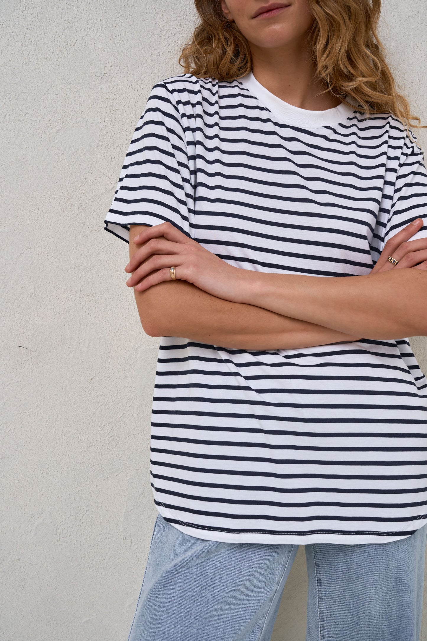 Into It Crew Tee -Stripe