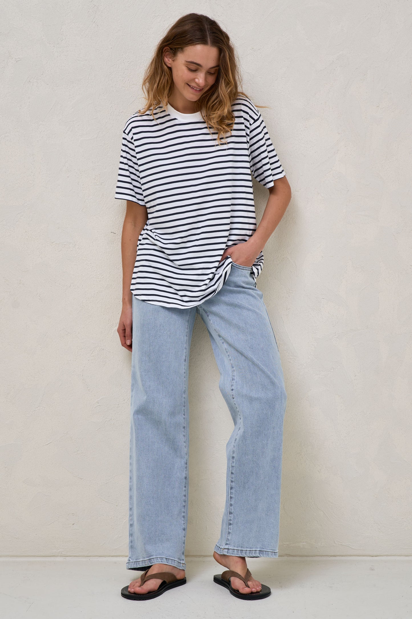 Into It Crew Tee -Stripe