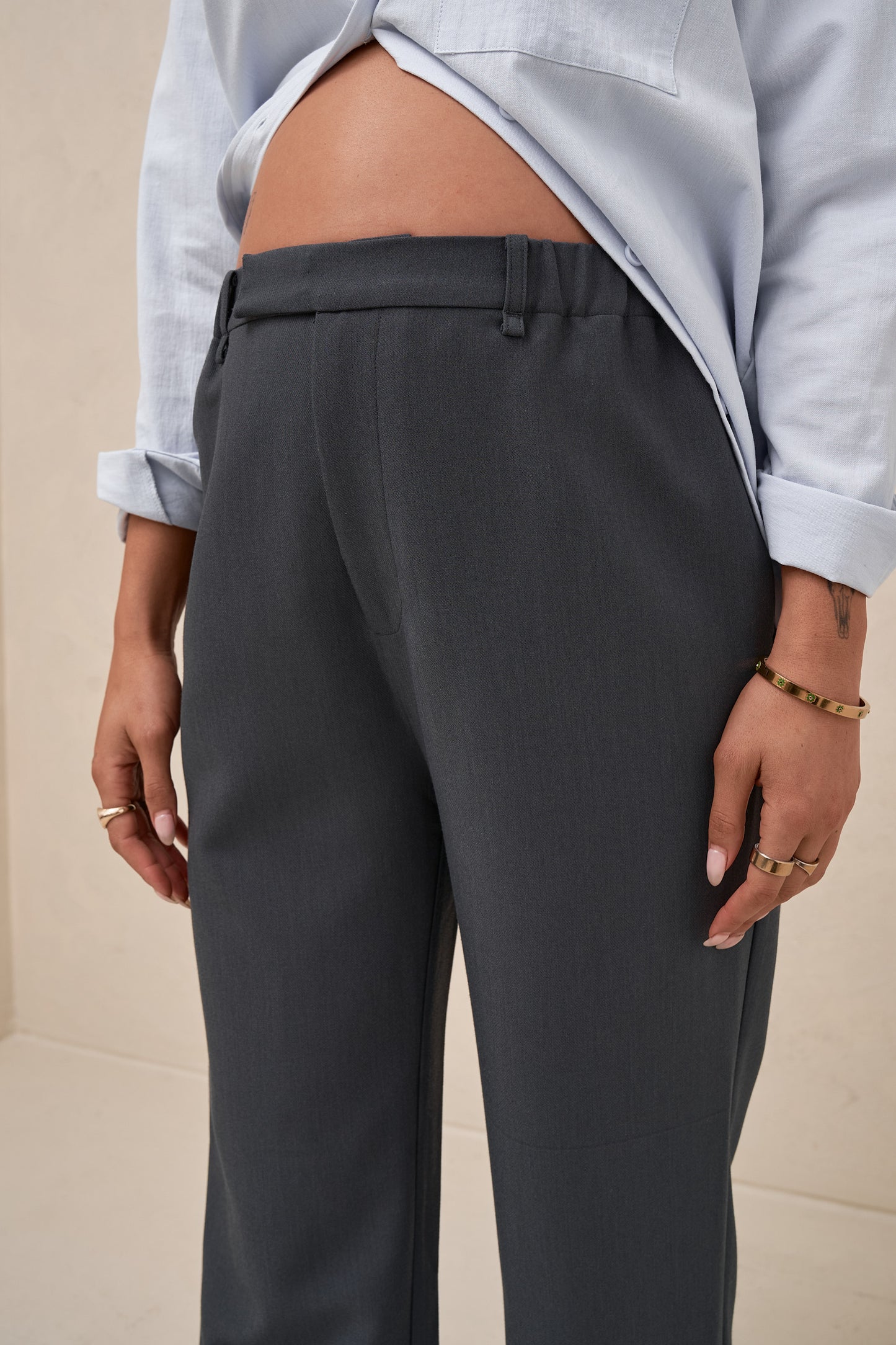 For Tomorrow Tailored Pant -Slate