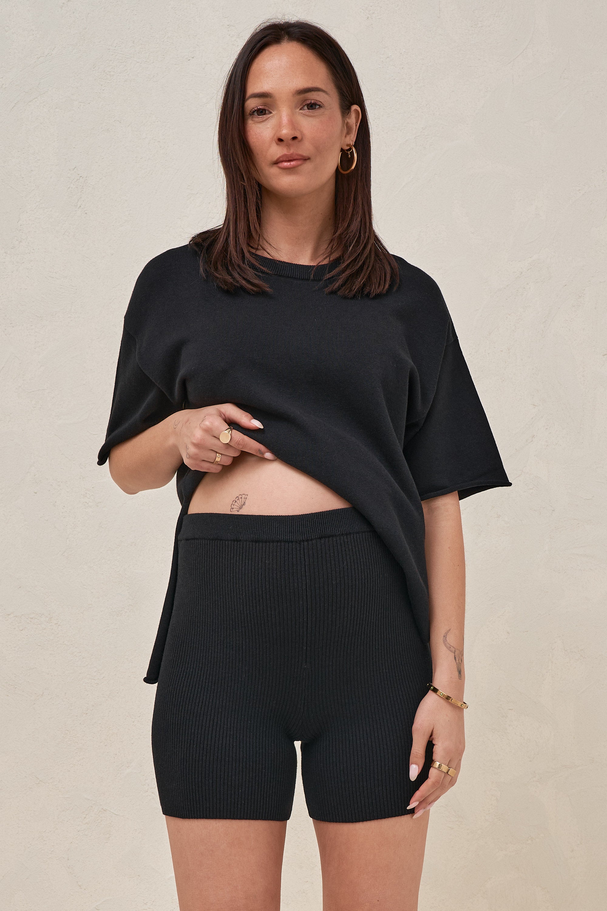 パンツ ANDWANG Baby office belt short pants 001 BAES24304-CloudNineShort-