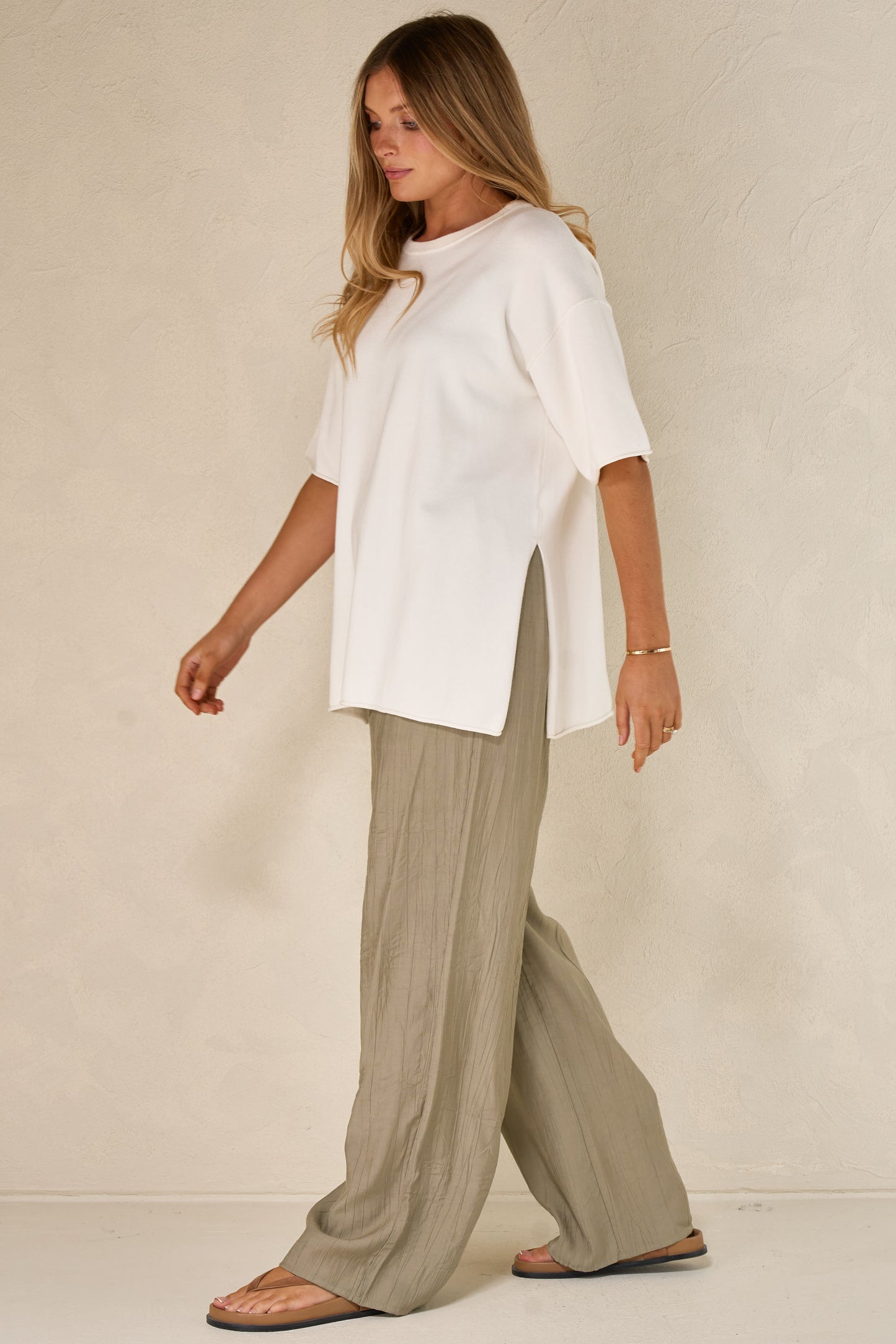 white knit maternity tee -10