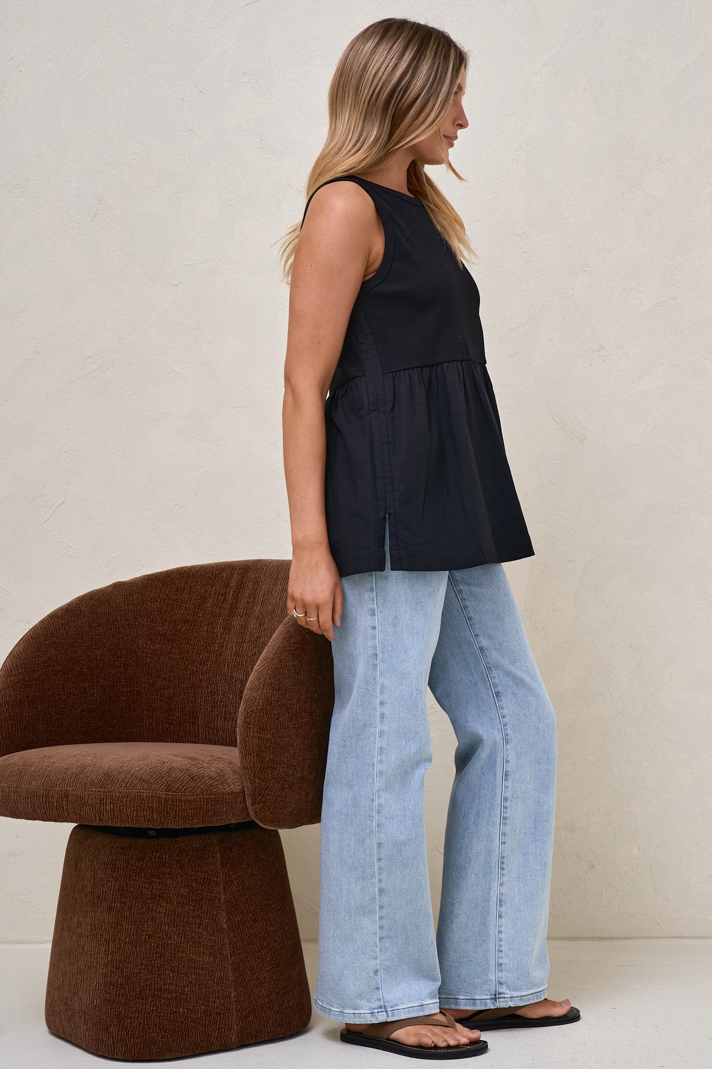 Serenade Maternity Tank - Black