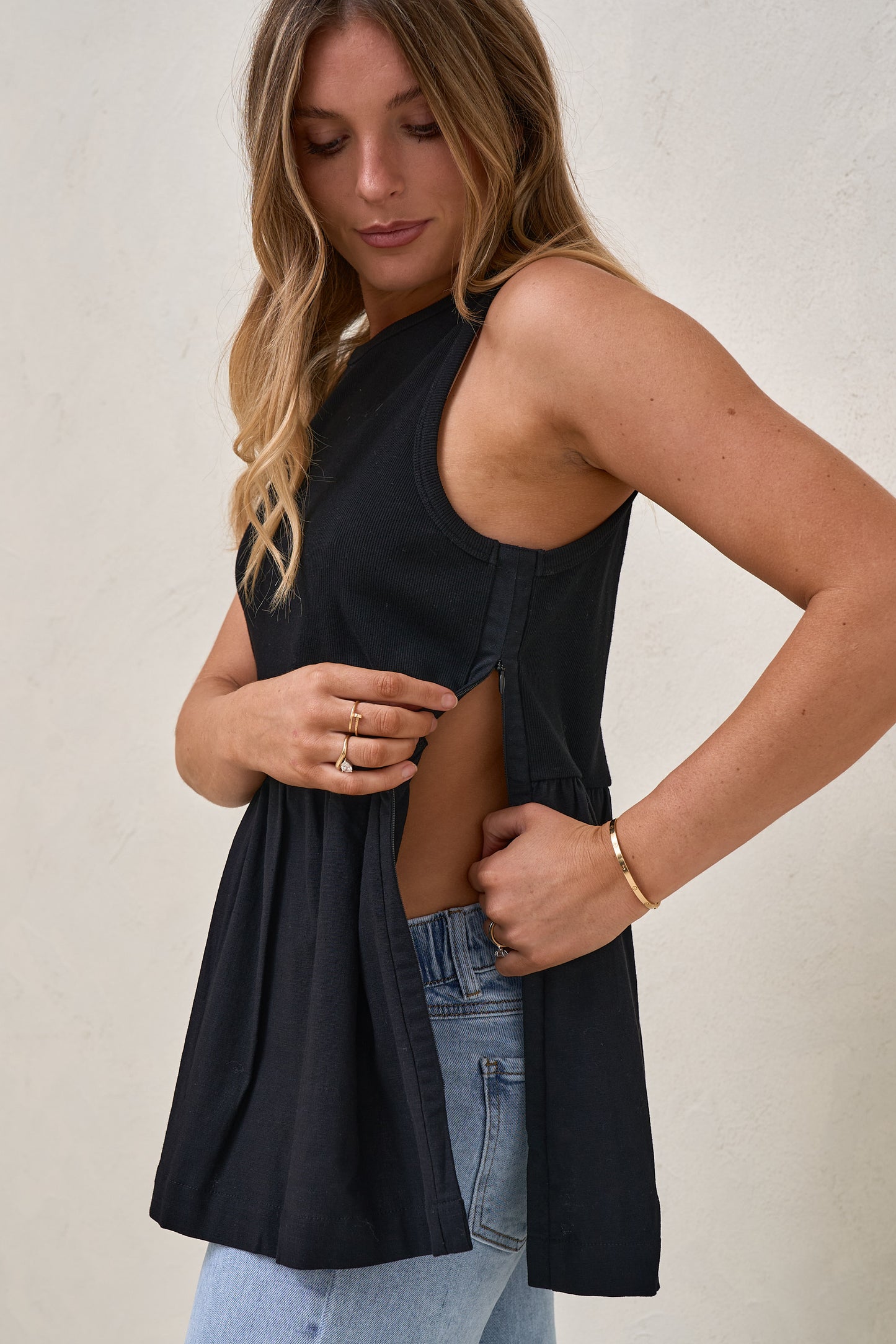 Serenade Maternity Tank - Black