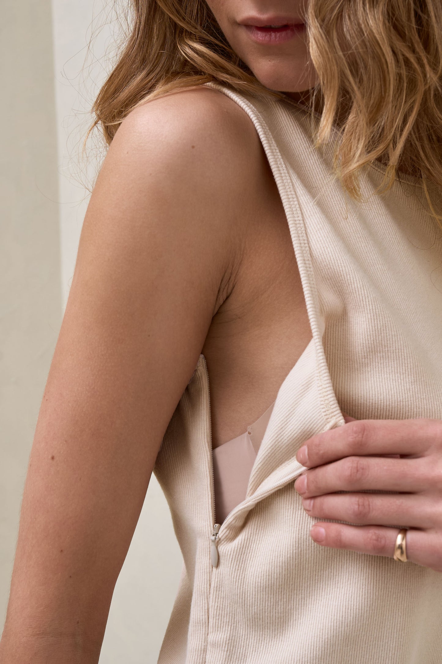 Something Else Nursing Tank - Almond