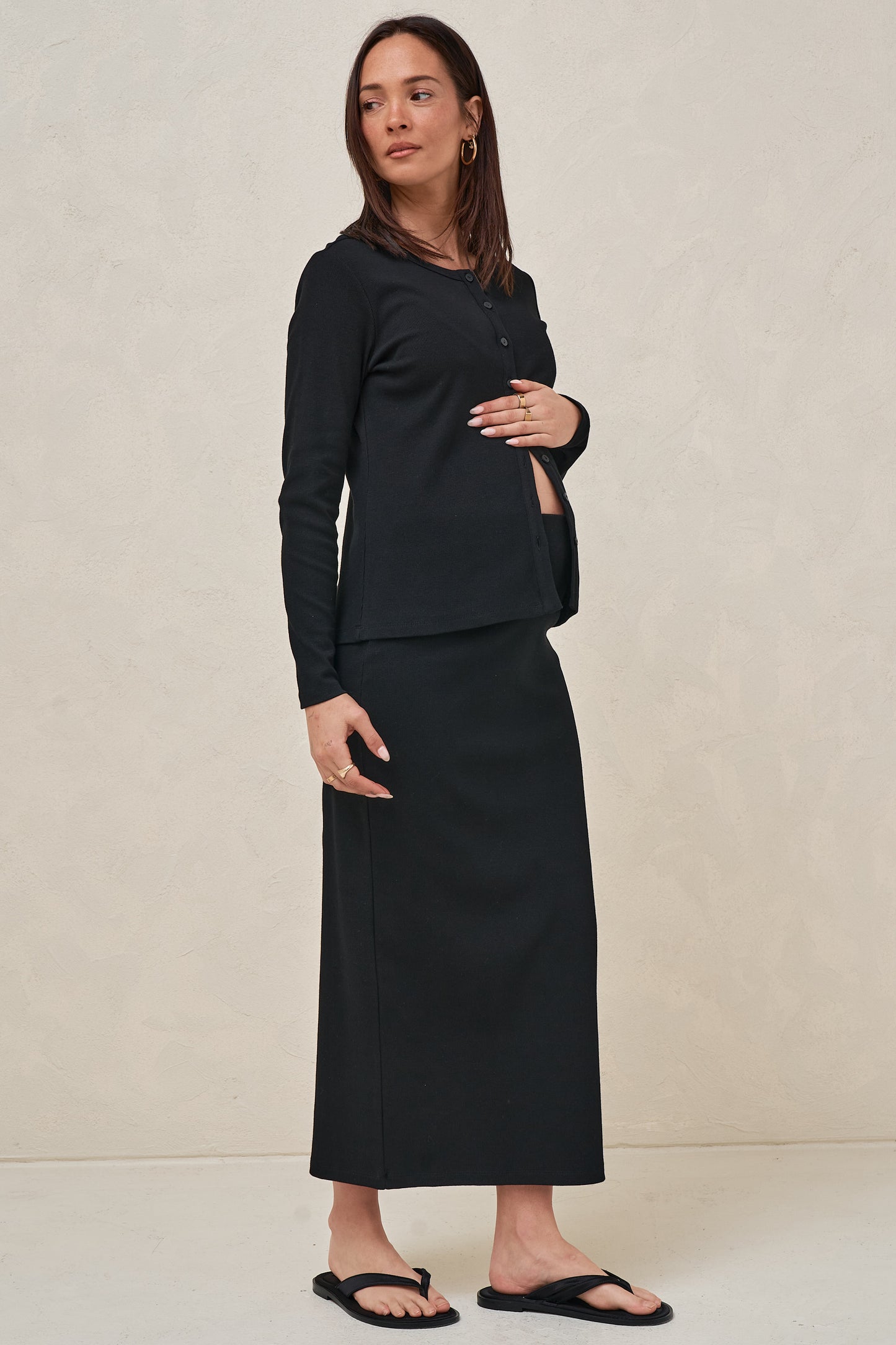 Storyline Midi Skirt - Black