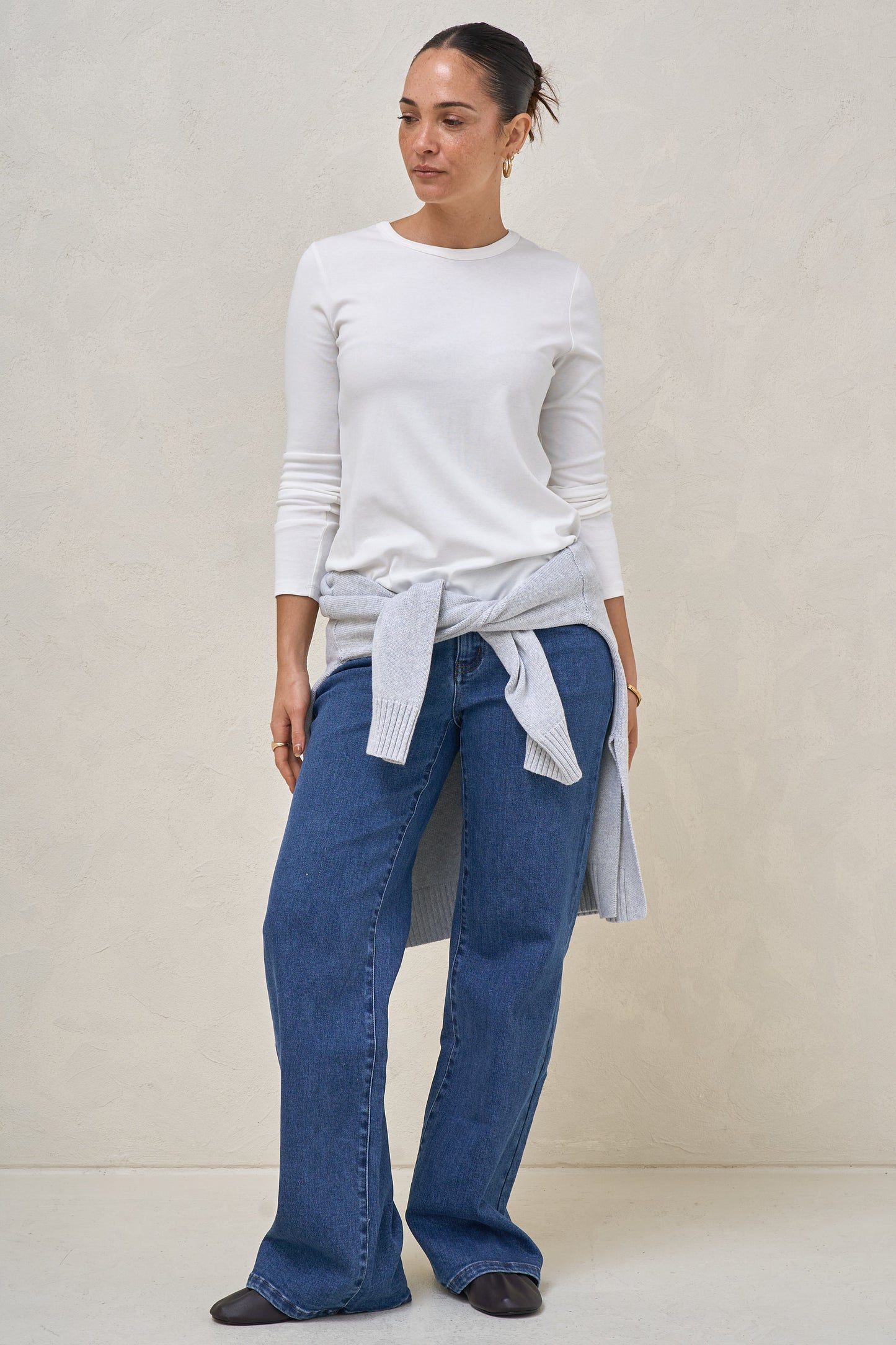 Elemental Long Sleeve Top - White