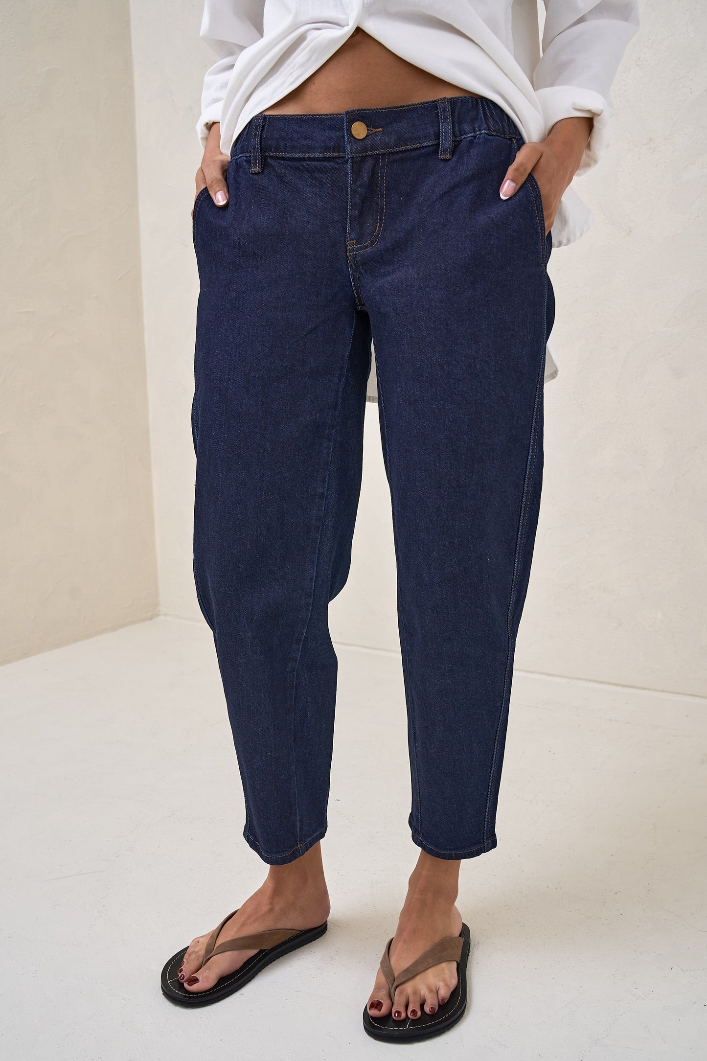 Bend The Rules Barrel Jean - Indigo