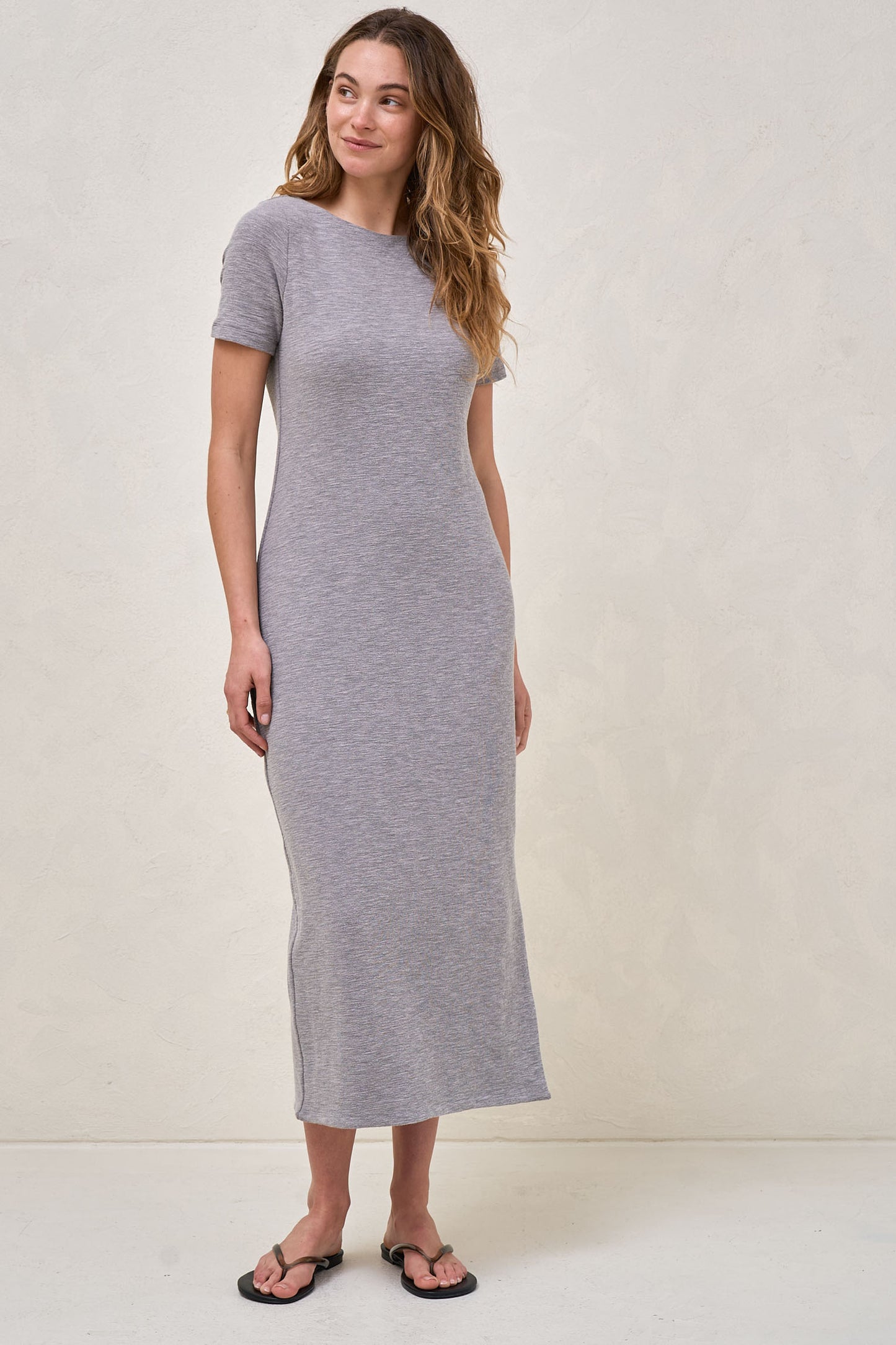 Epitome Short Sleeve Dress - Charcoal