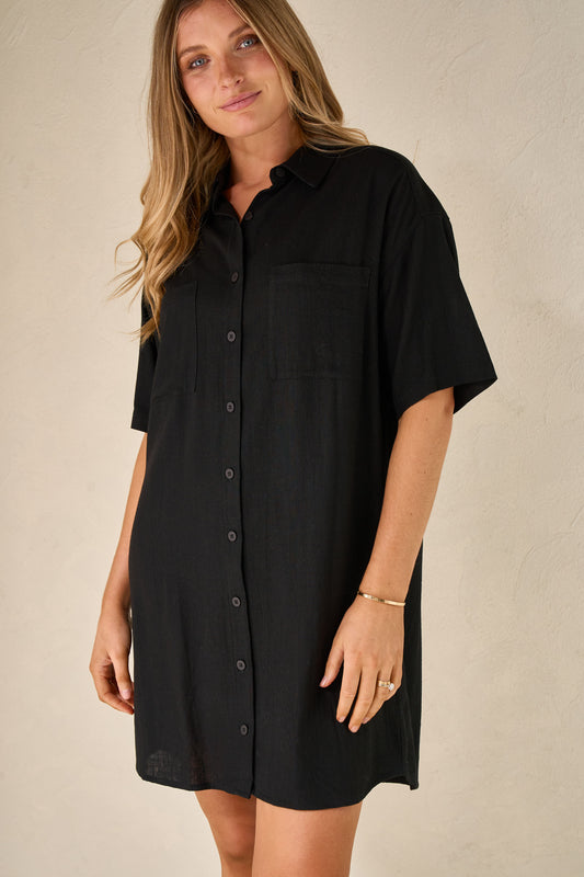 linen-birthing-gown-black-6