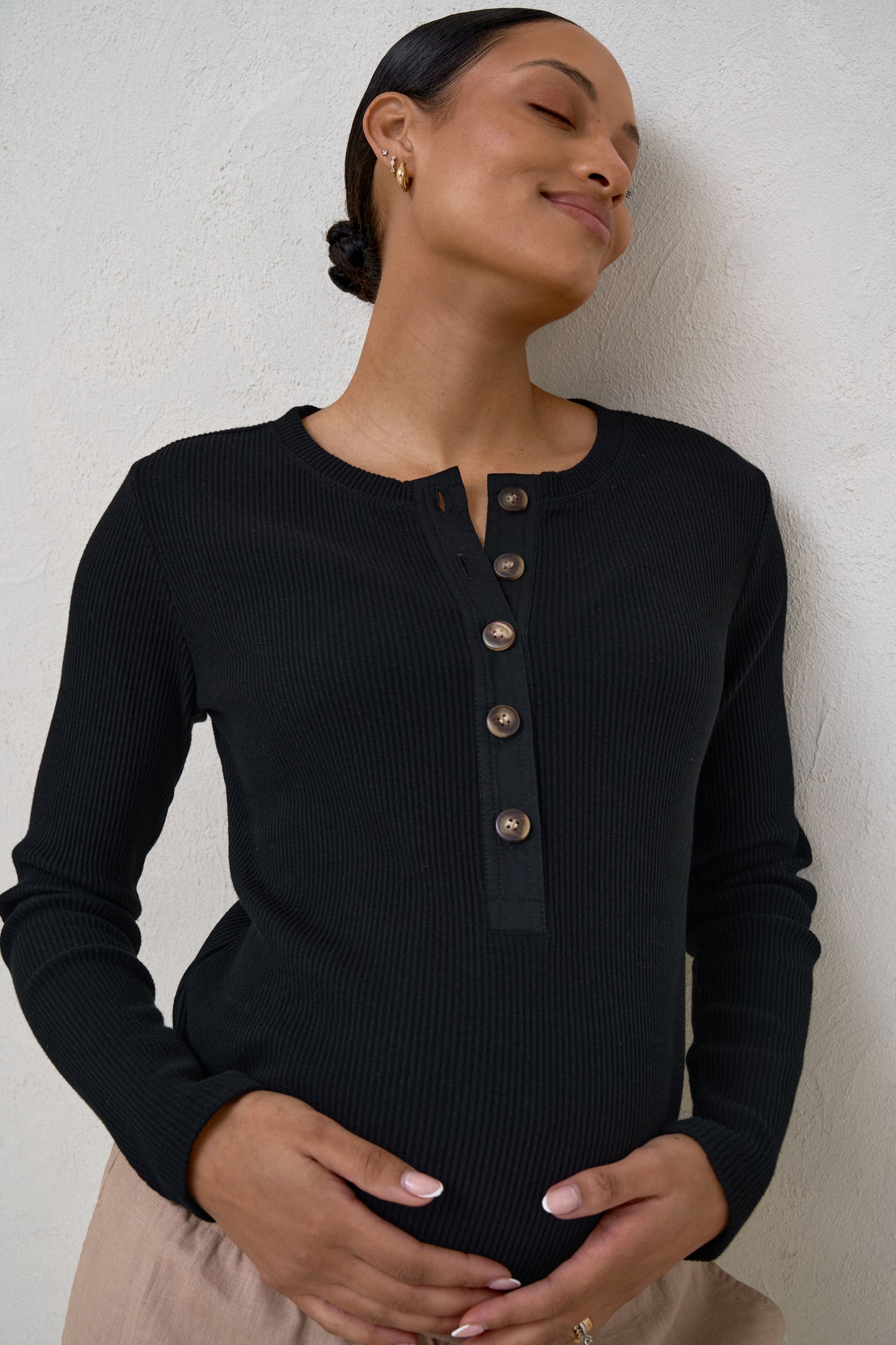 On My Mind Henley - Black