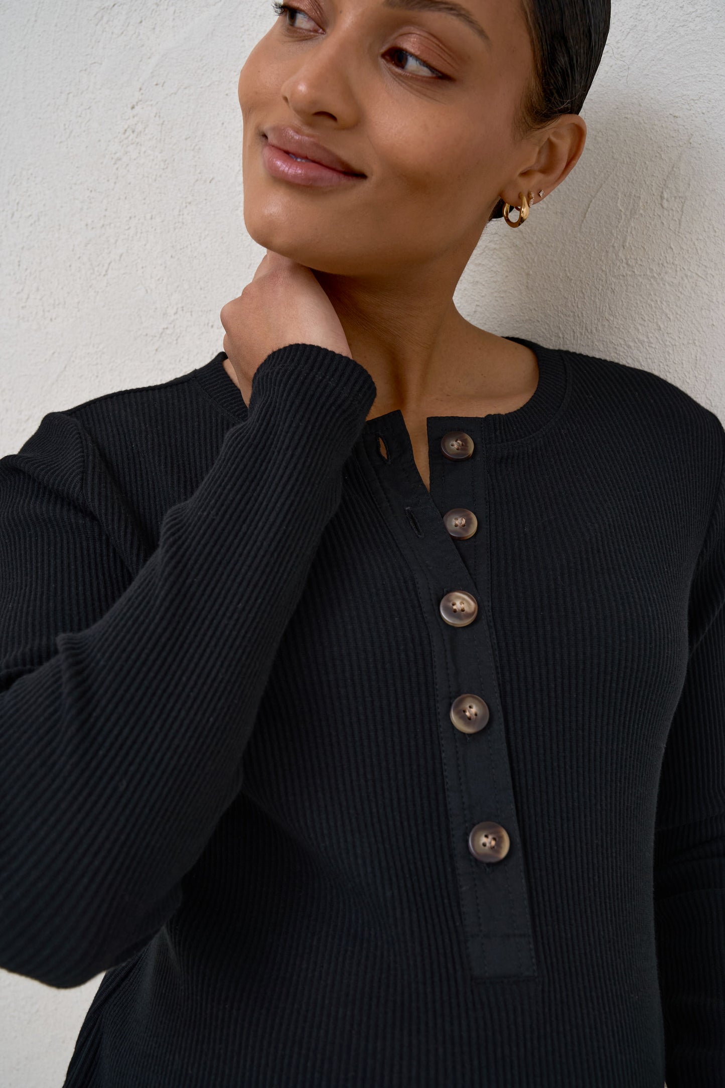 On My Mind Henley - Black