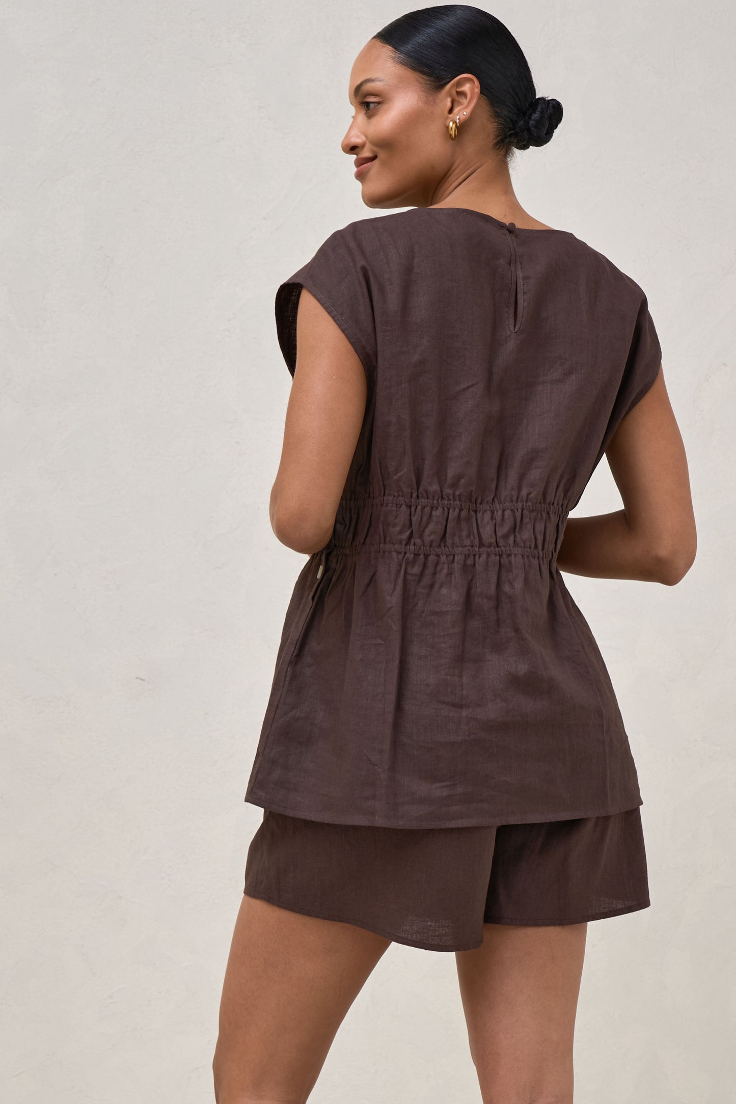 Linen Maternity Top -3