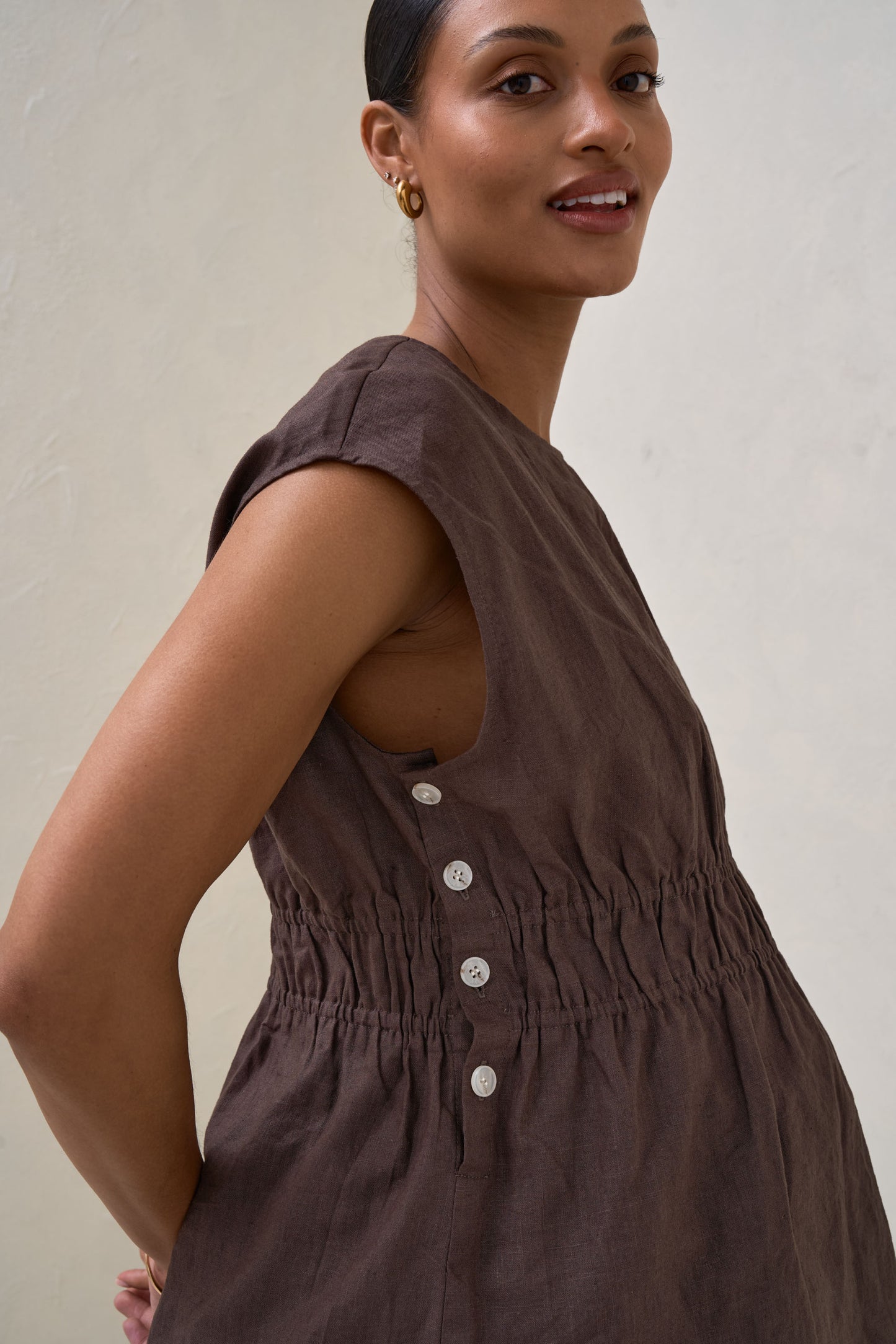 Linen Maternity Top -2