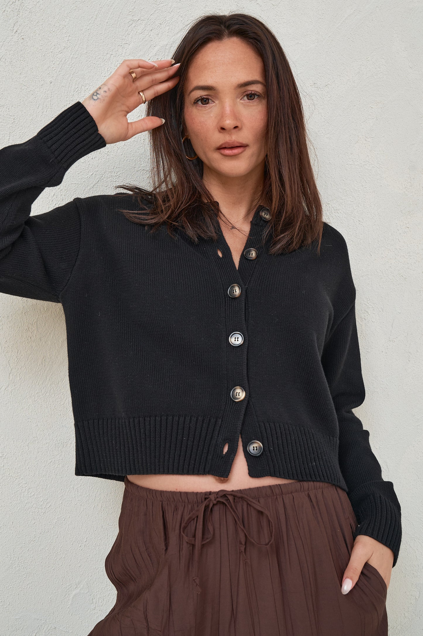 Live Light Cardigan - Black
