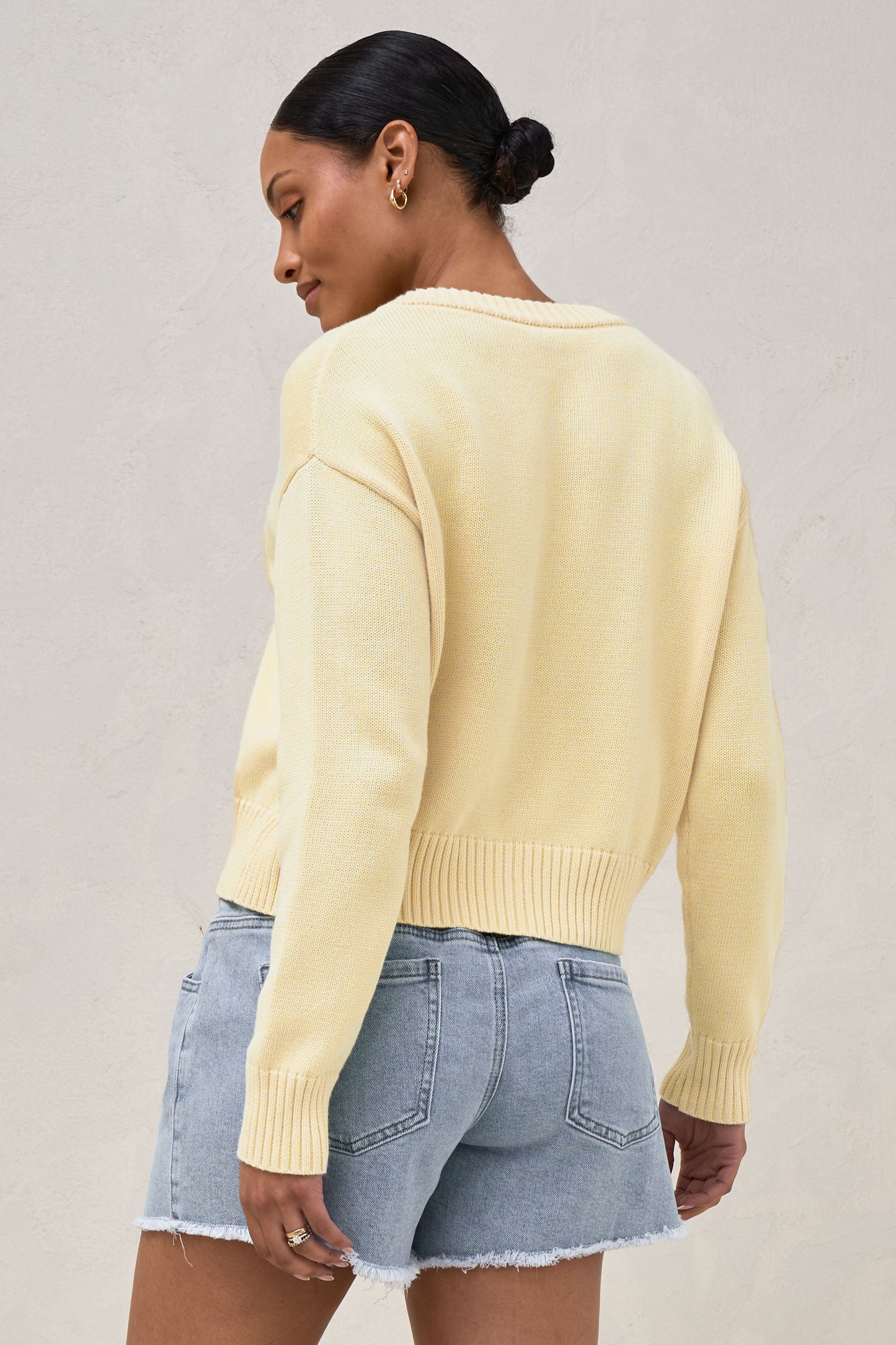 Live Light Cardigan - Lemon
