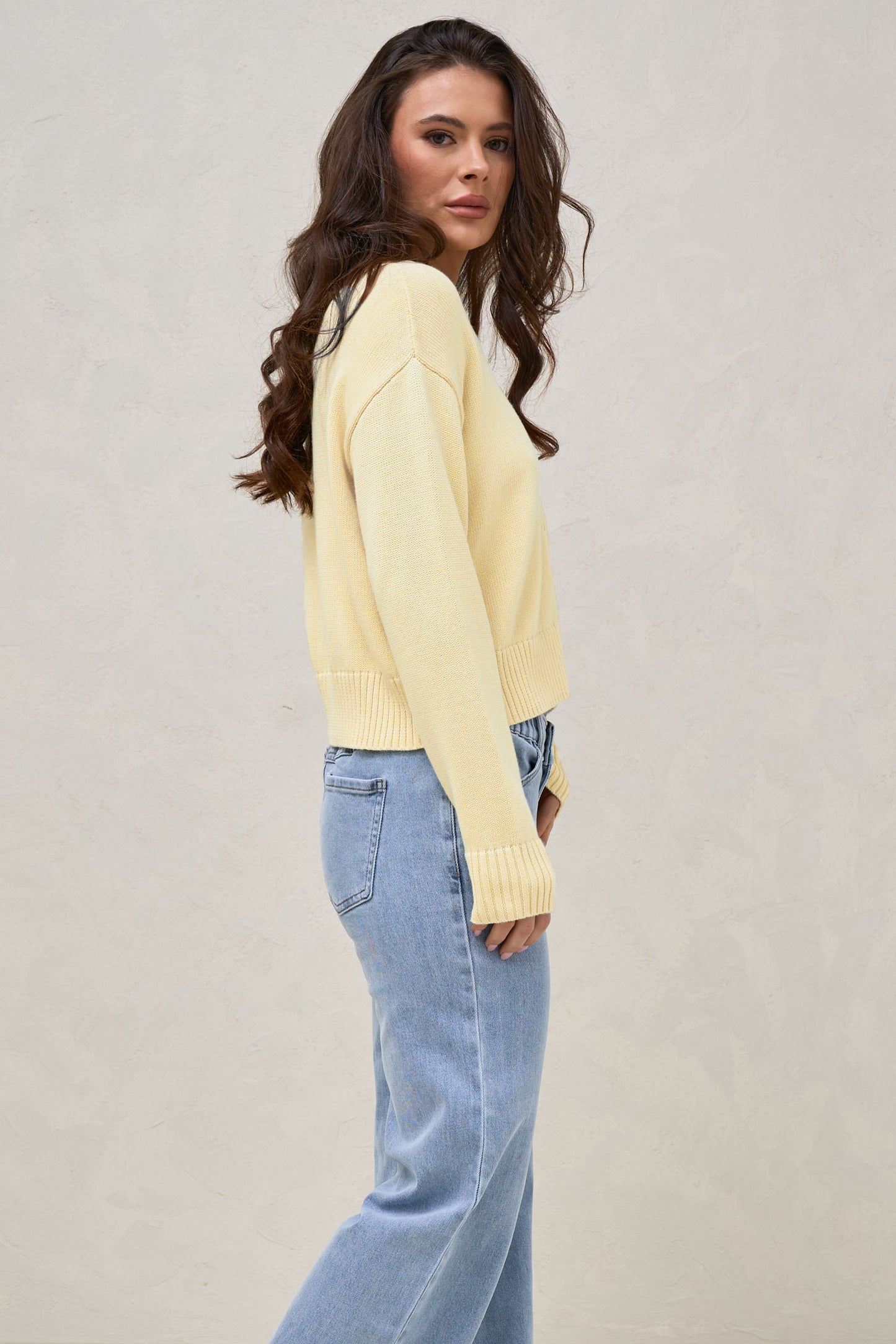 Live Light Cardigan - Lemon