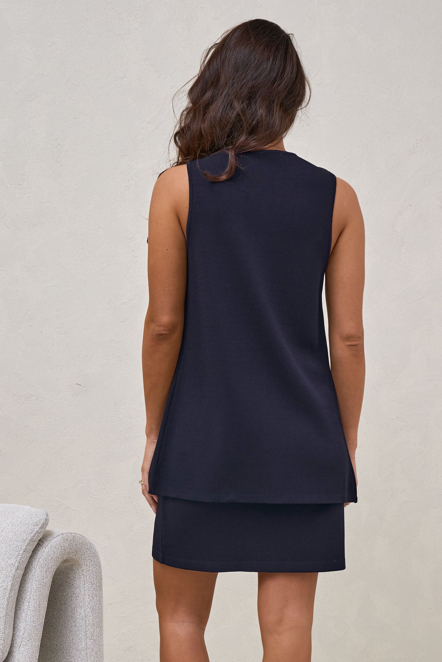 Sunday Best Button Vest - Ink