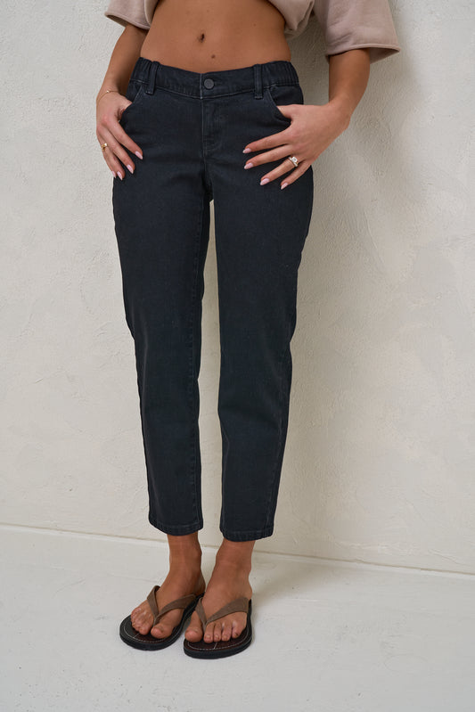 Small Talk Mum Jean - Washed Black