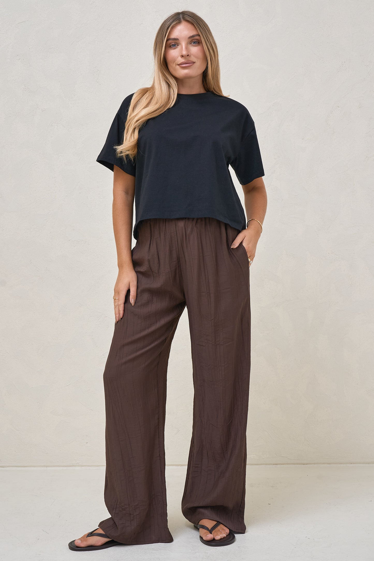 Basic Instincts Crop Tee - Black