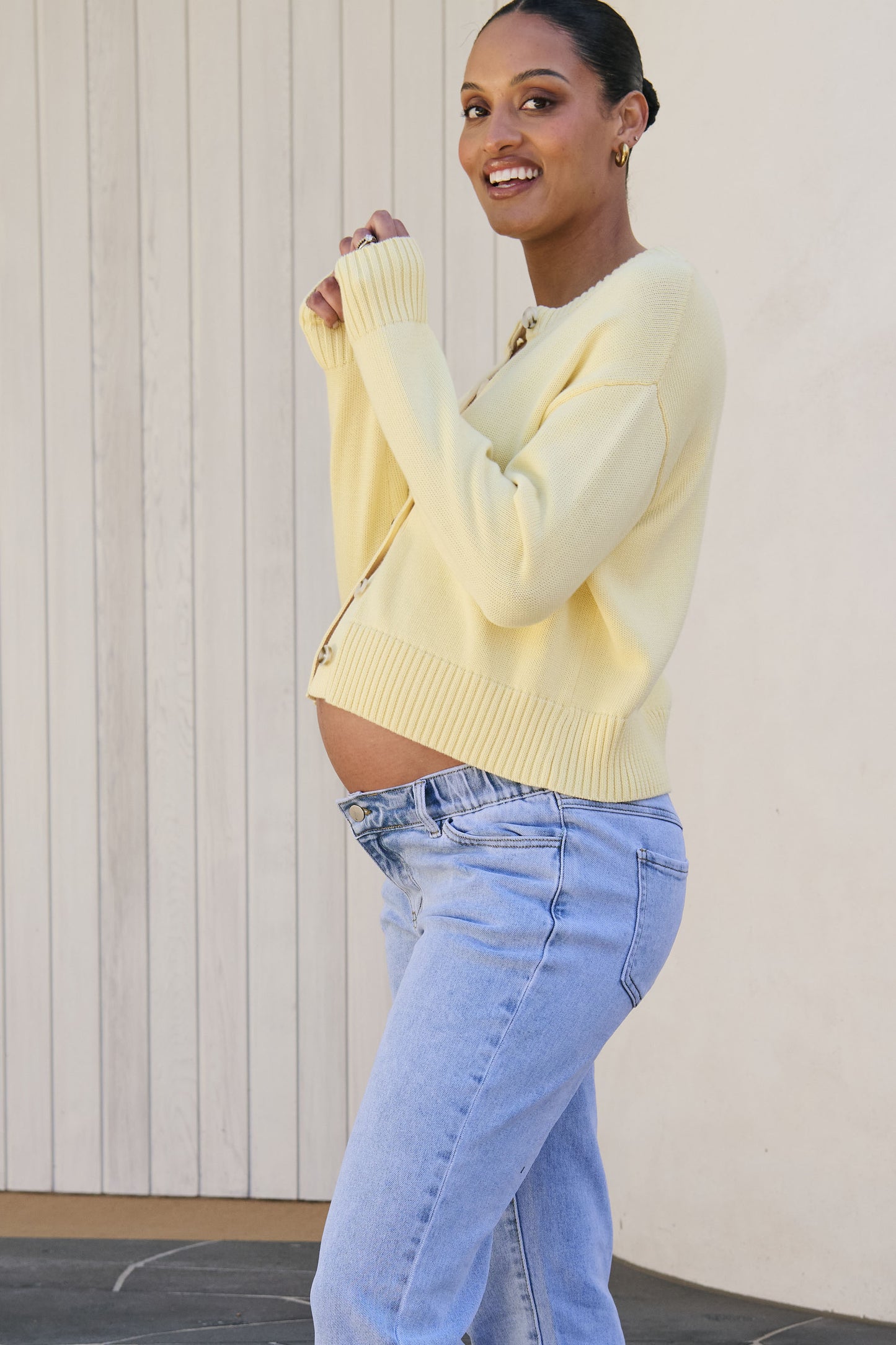 Live Light Cardigan - Lemon