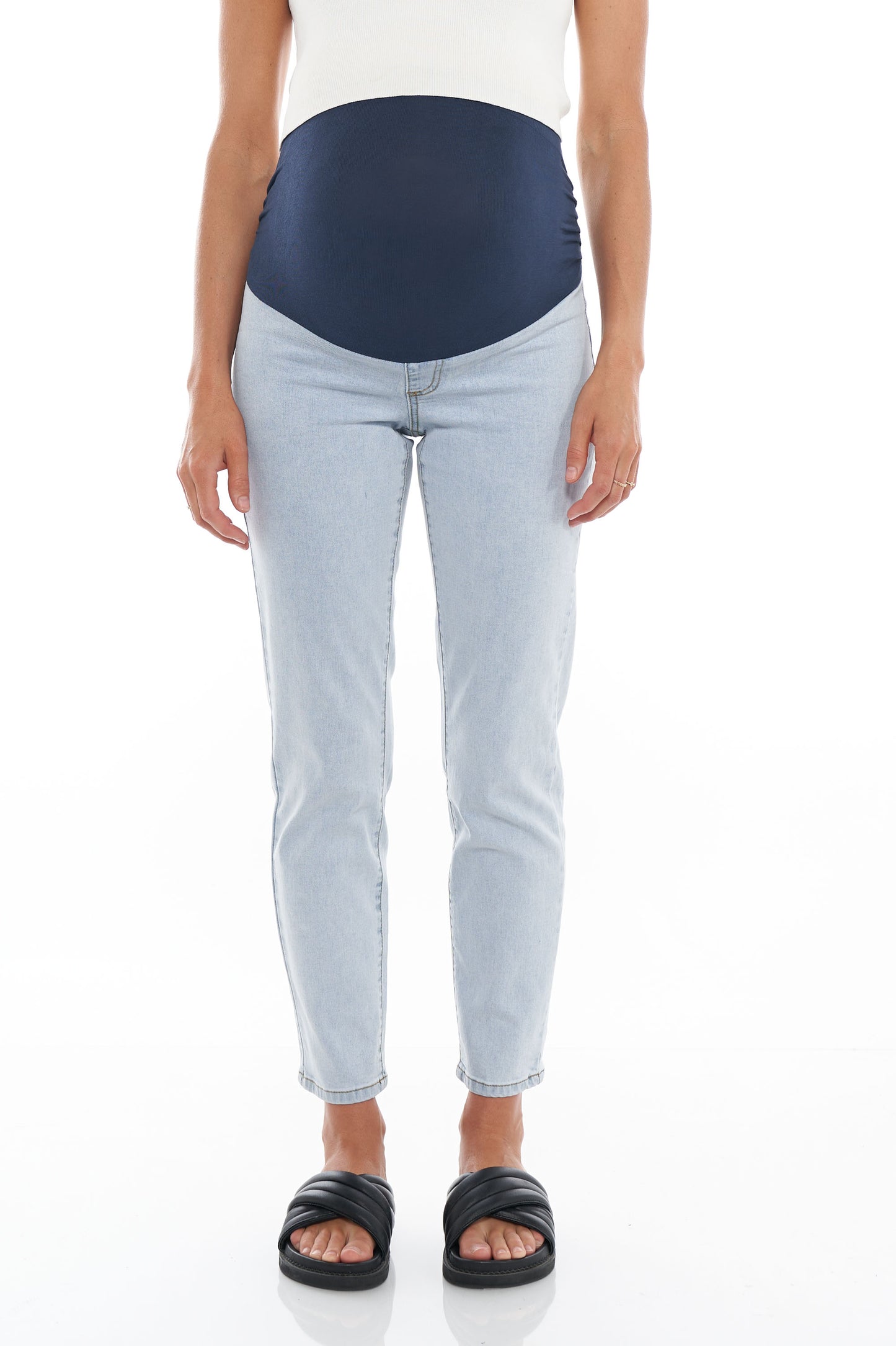 Mom / Mum Maternity Jeans in Blue 3