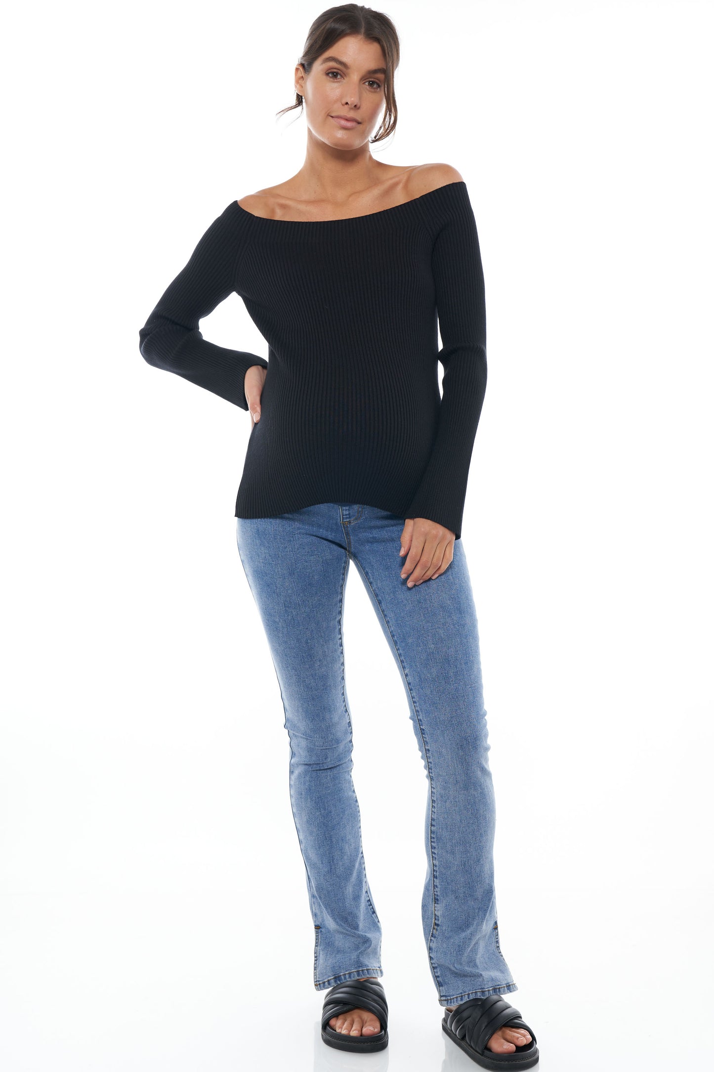 Keep It Going Split Hem Jean*