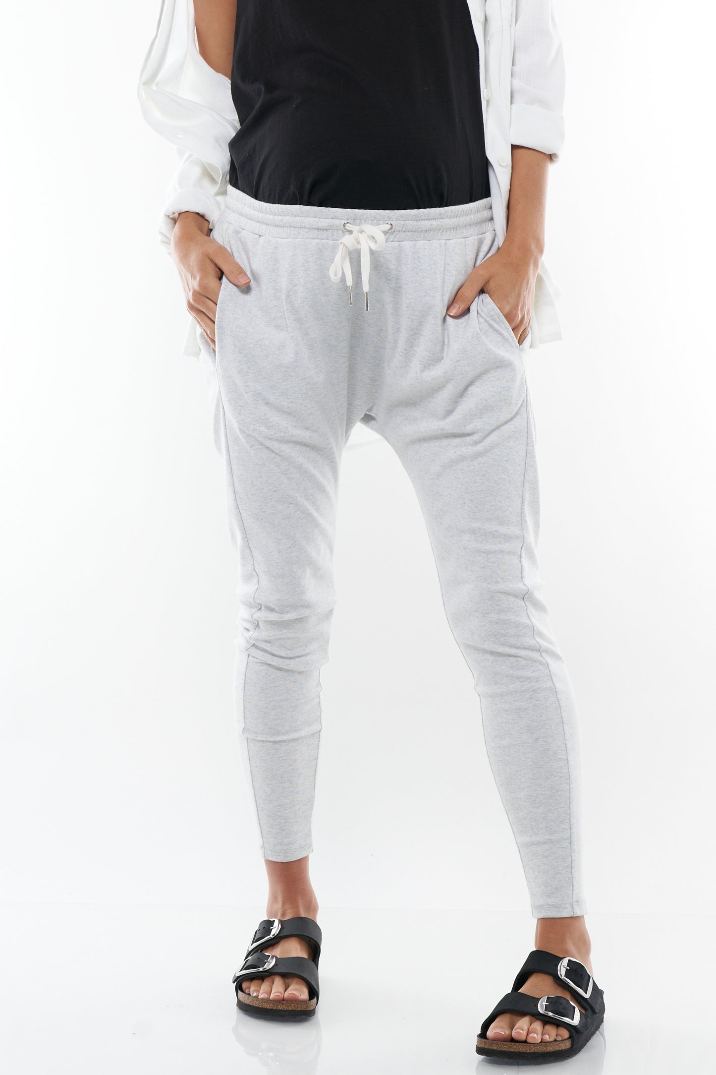 Grey Maternity Track Pant -1