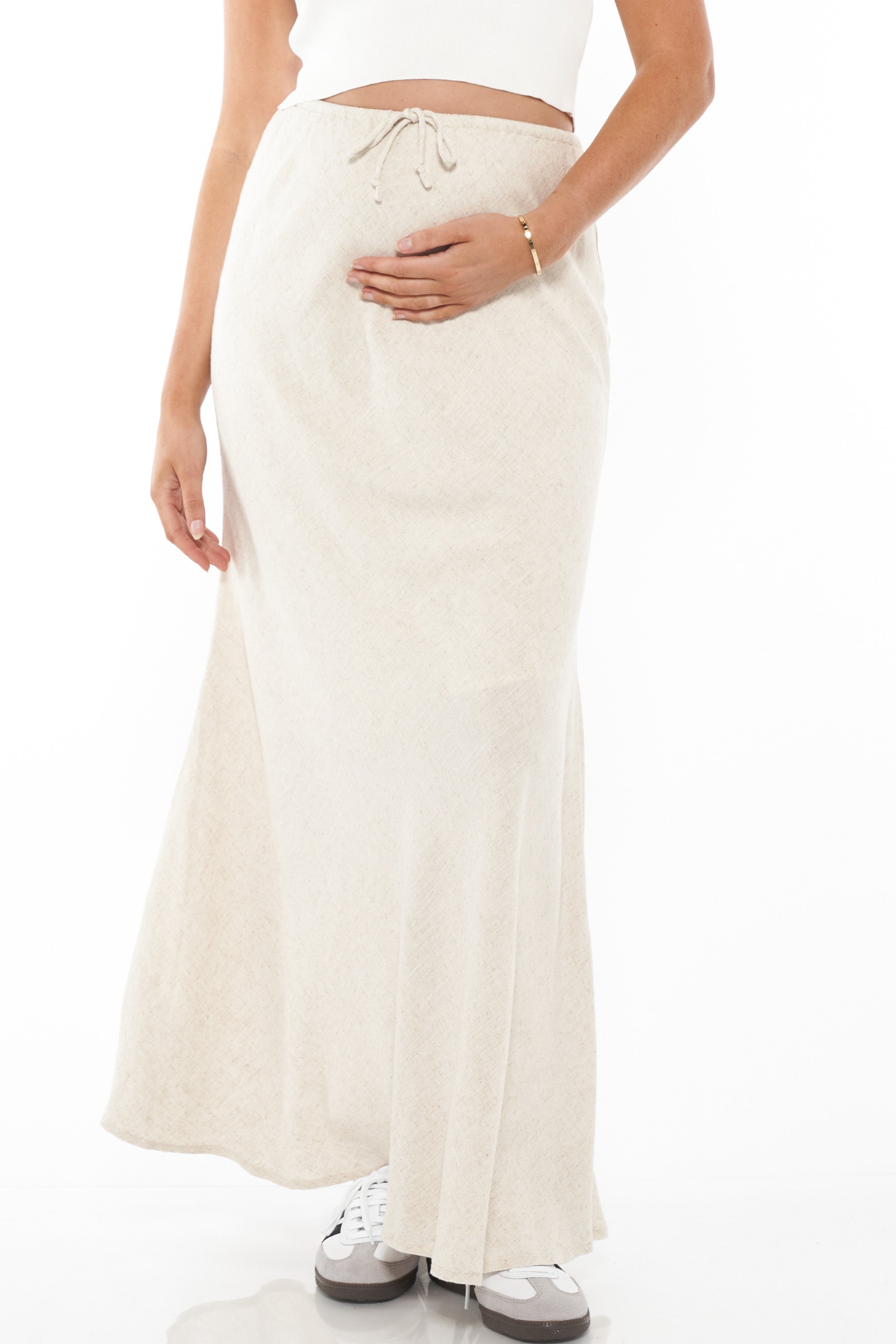 Maternity flowy outlet maxi skirt