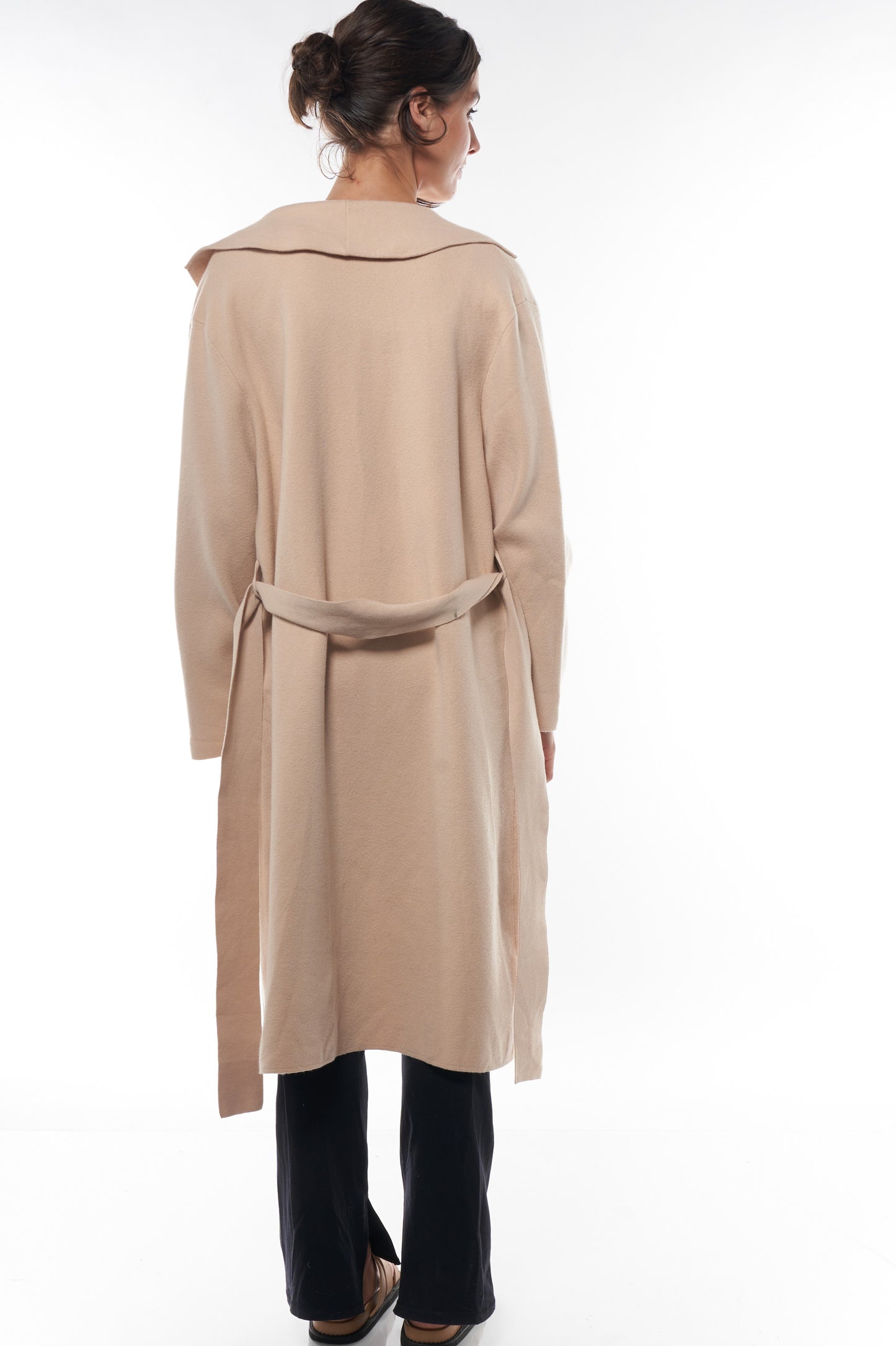 Camel Maternity Coat -6