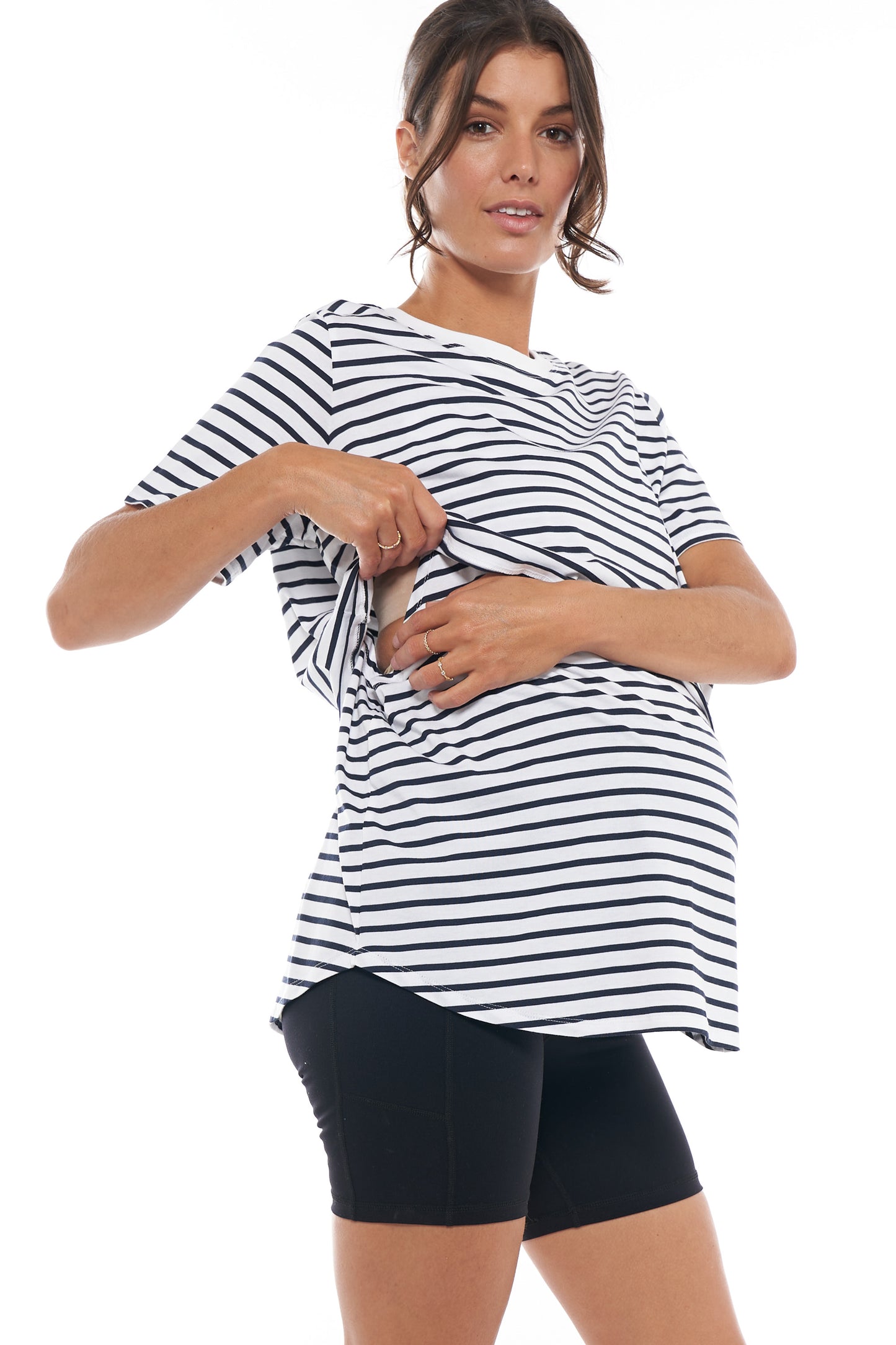 maternity and nursing top stripe image 4