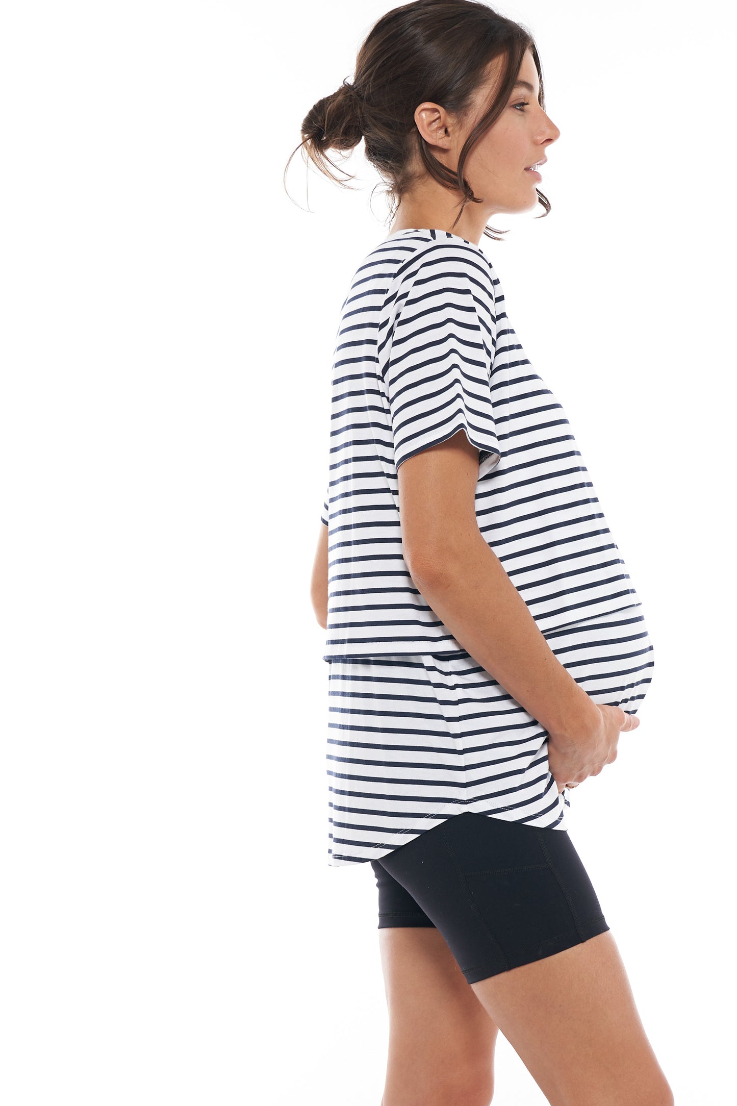 maternity and nursing top stripe image 2