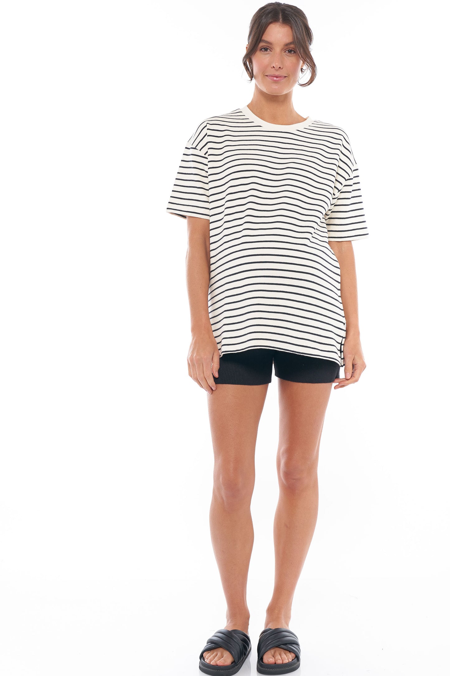 Maternity & Nursing Tee in Stripe 1