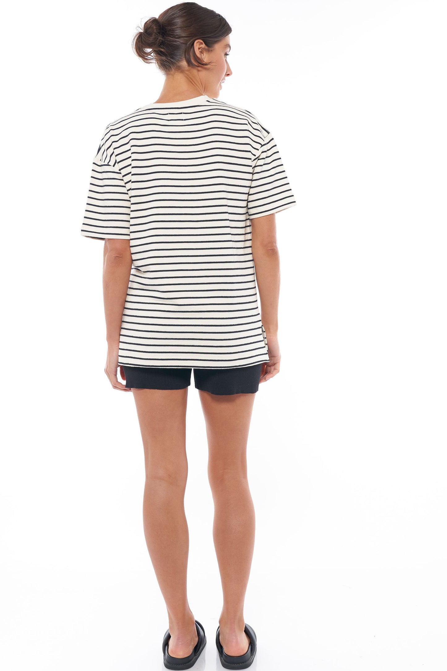 Maternity & Nursing Tee in Stripe 8