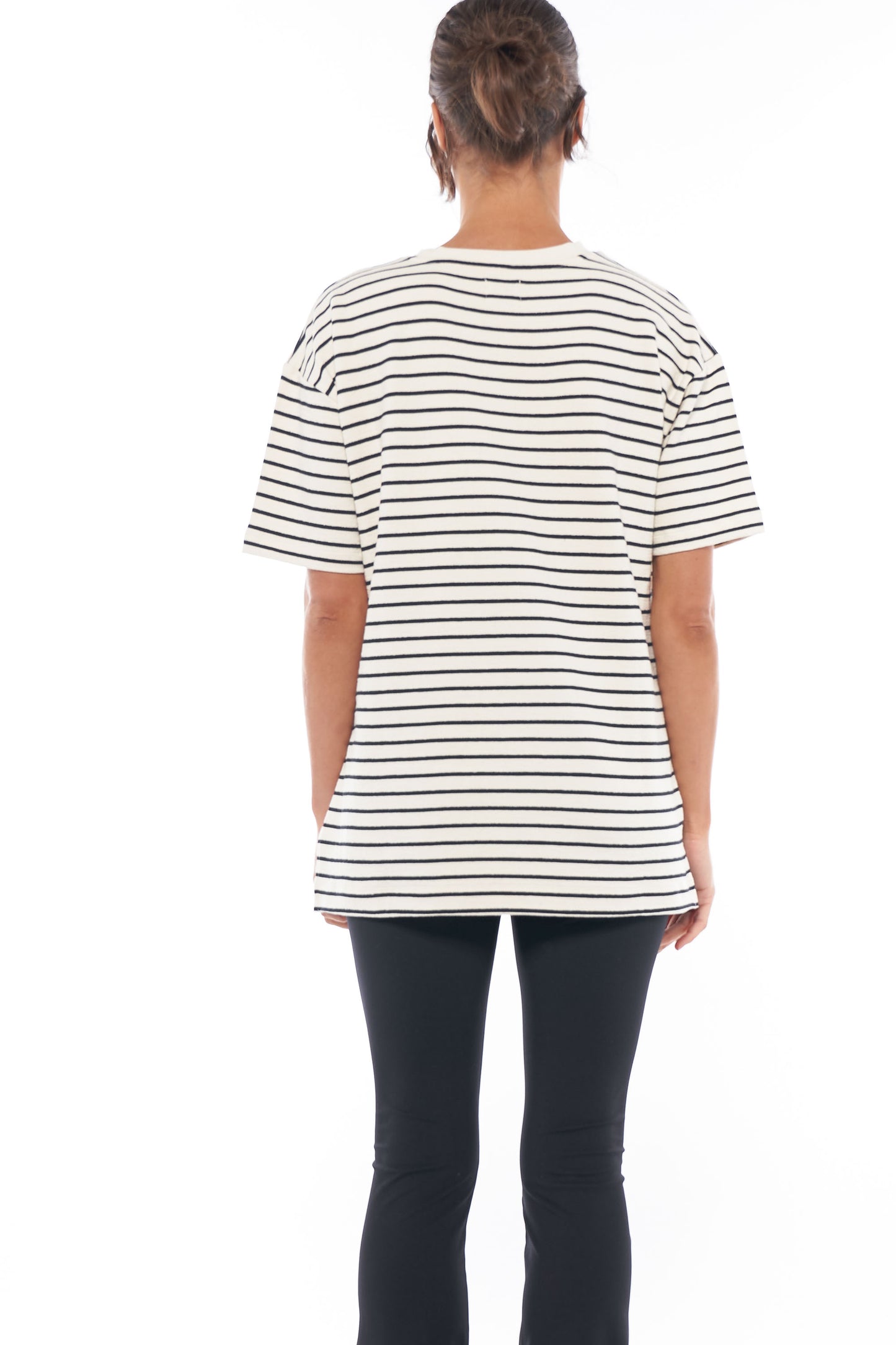 Maternity & Nursing Tee in Stripe 18