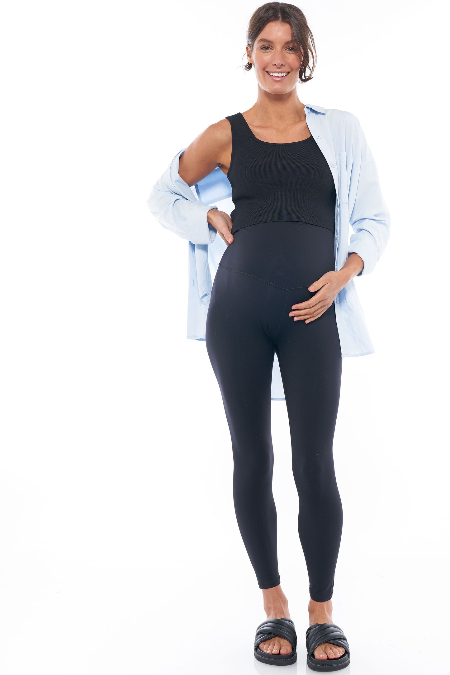 maternity leggings black - 1