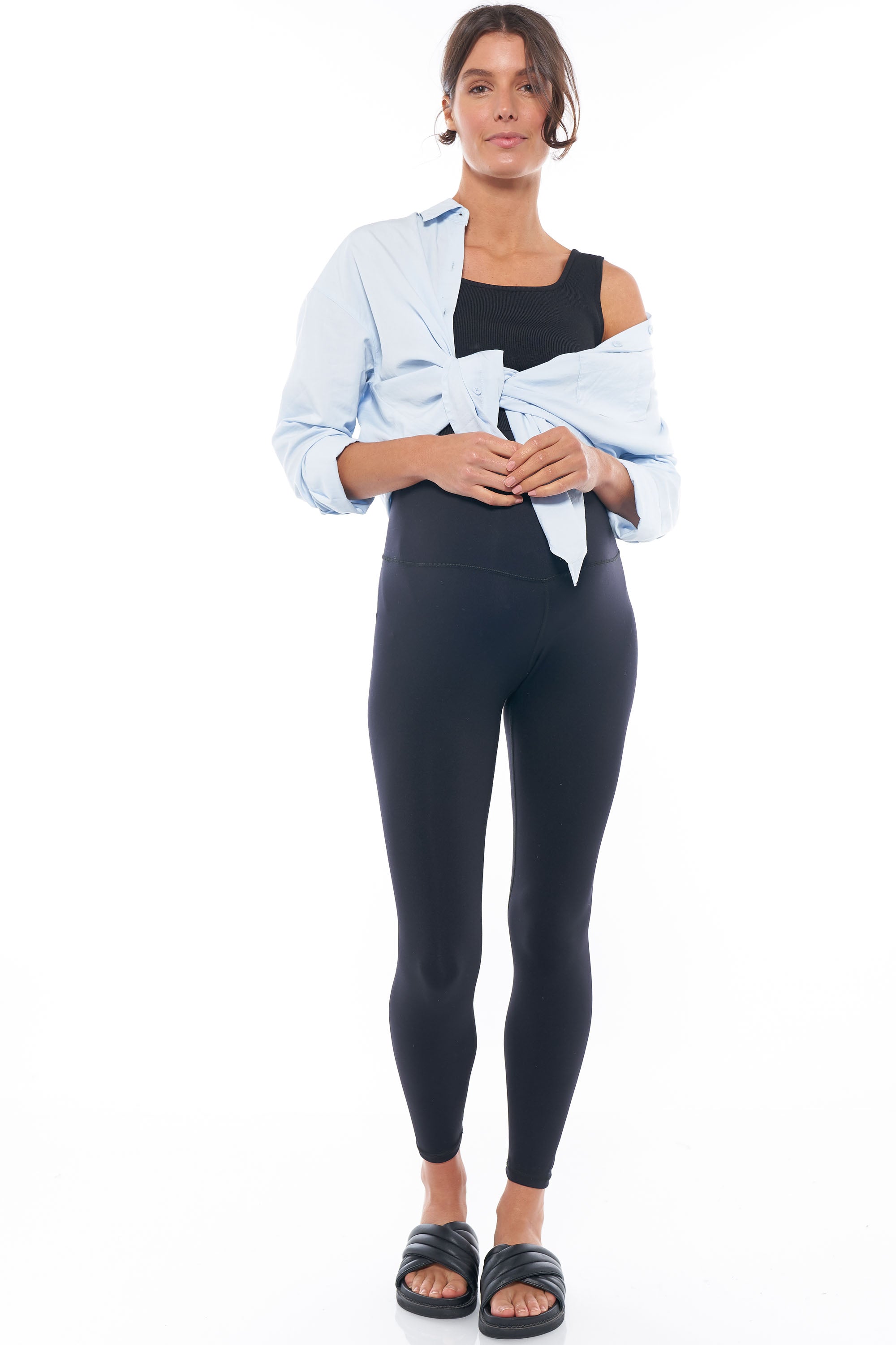 Maternity fold over yoga pants best sale