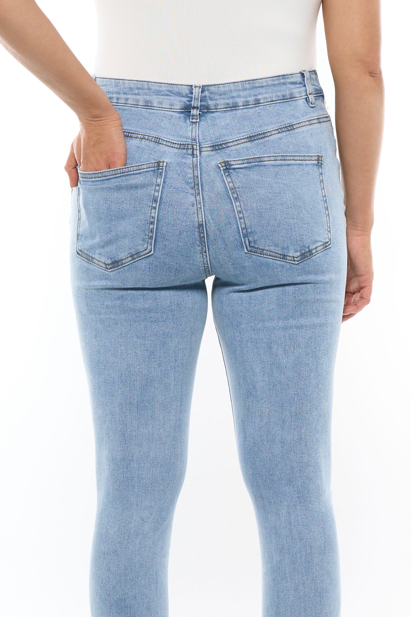 maternity skinny jean denim blue 4