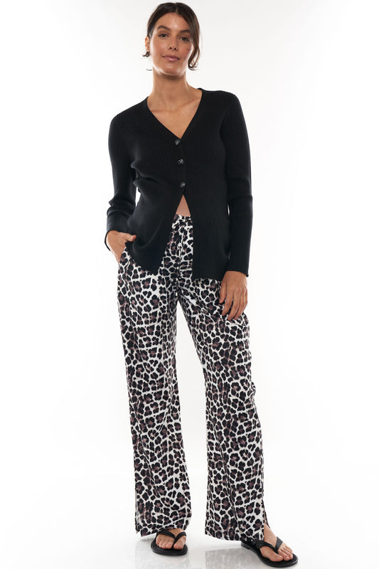 Here We Go Wide Leg Split Pant