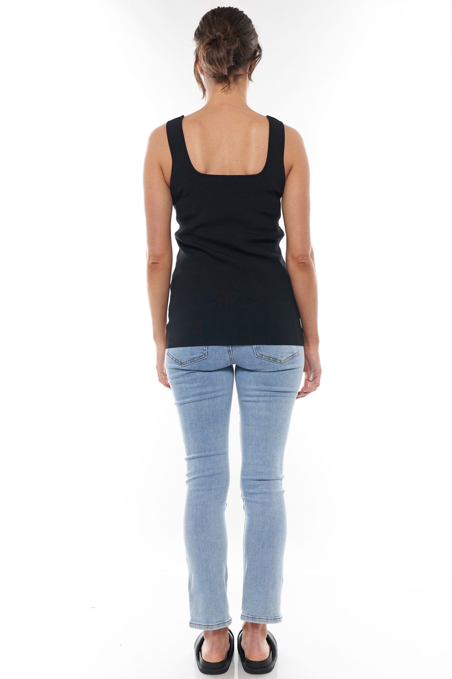 black maternity and nursing tank 4