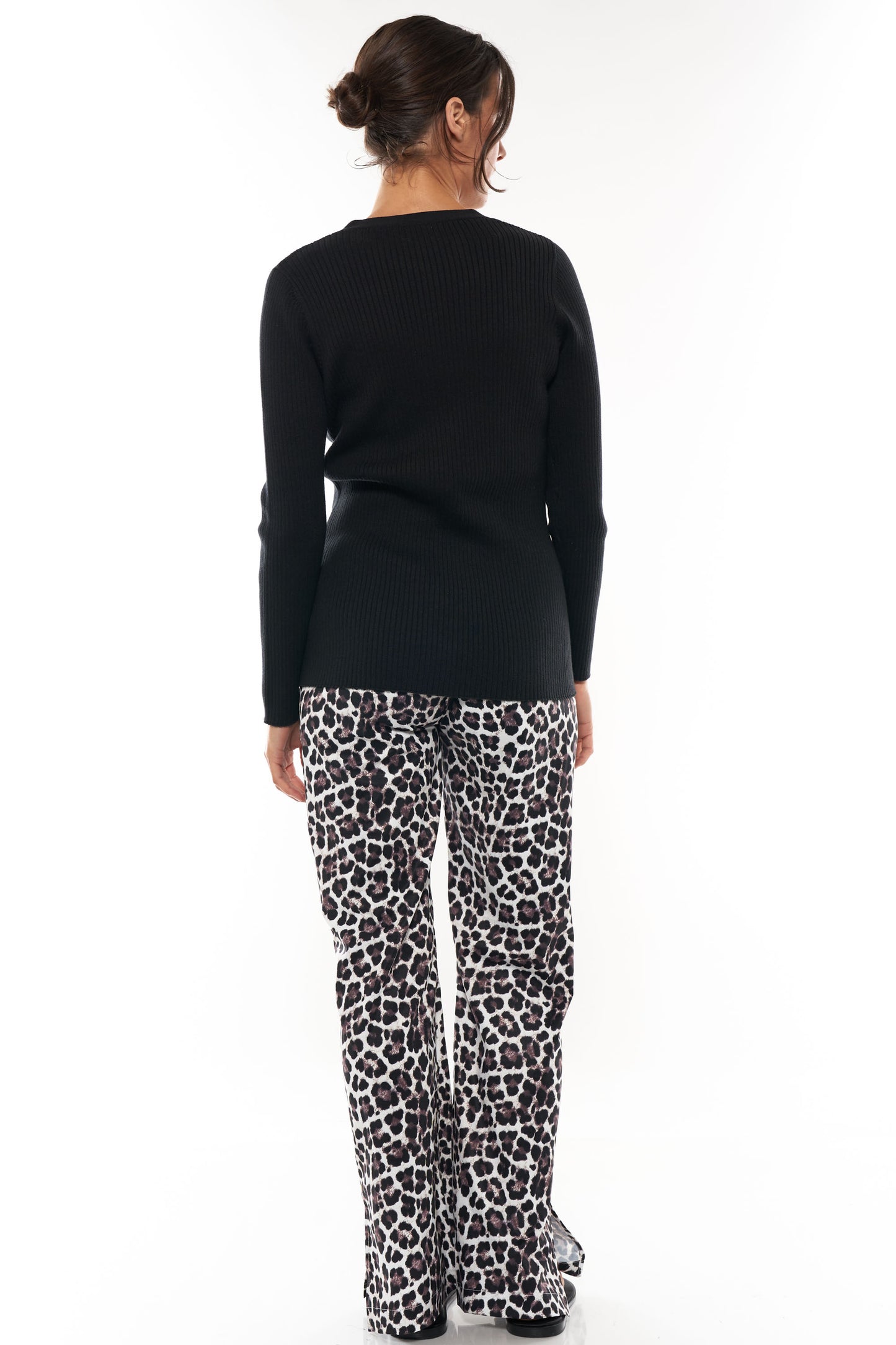 WHS25-36-Here We Go Wide Leg Pants-Leopard*