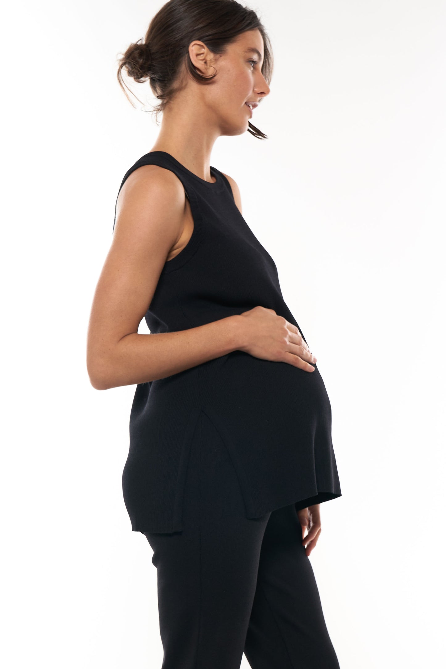 black maternity tank 7