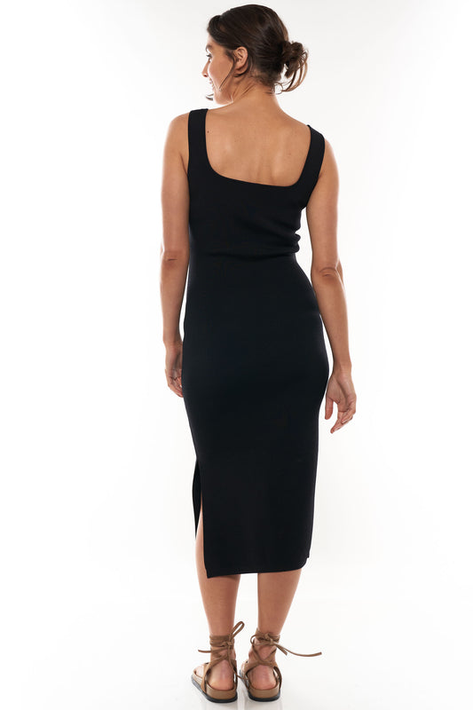 black maternity and nursing dress 6