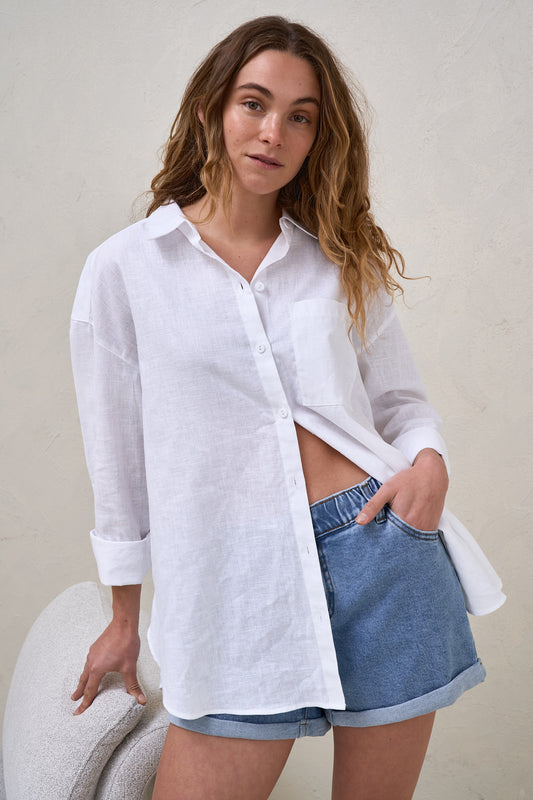Maternity Shirt White -6