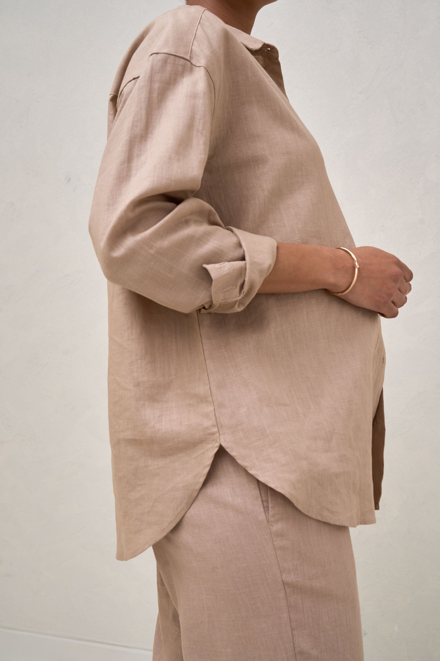 Maternity and Nursing Linen Shirt -3