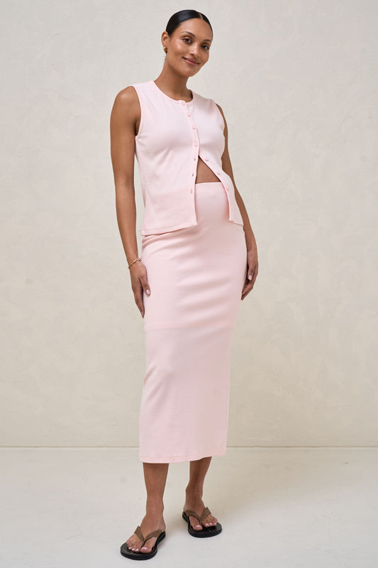 pink-maternity-midi-skirt-1