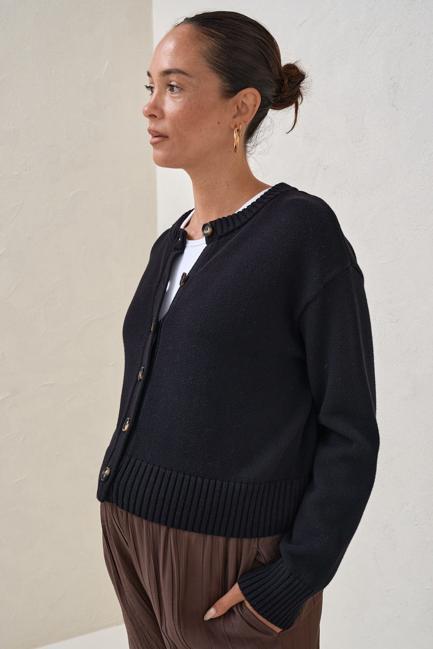 Live Light Cardigan - Black