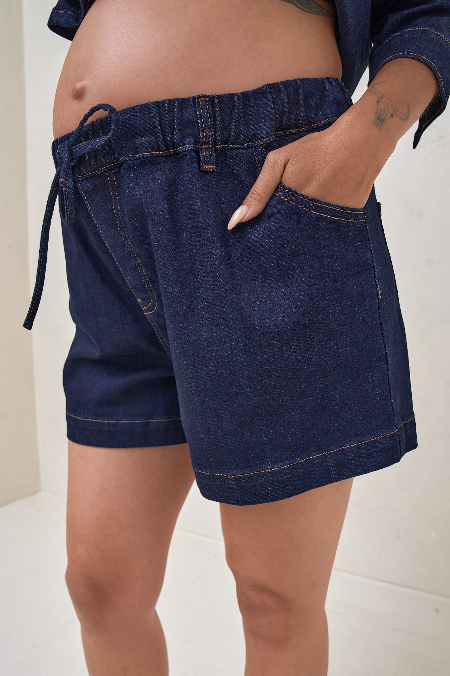 Frequent High Waist Short - Indigo