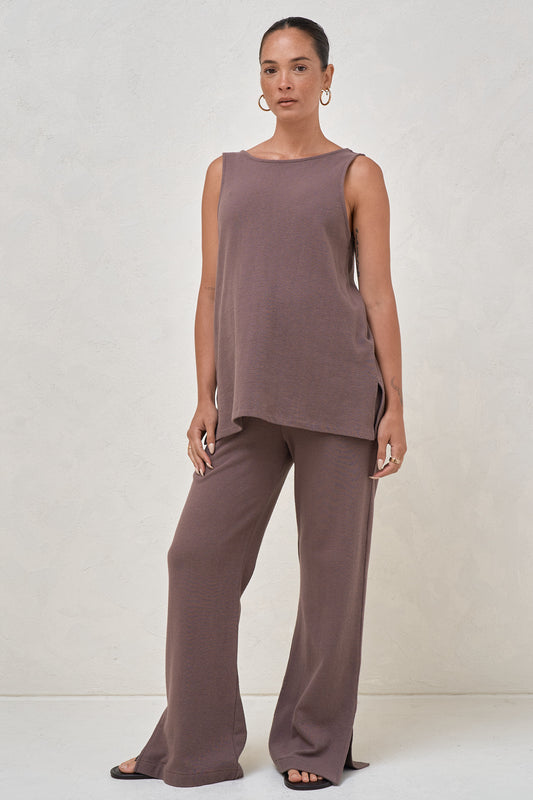 Kindred Nursing Top - Ash Brown